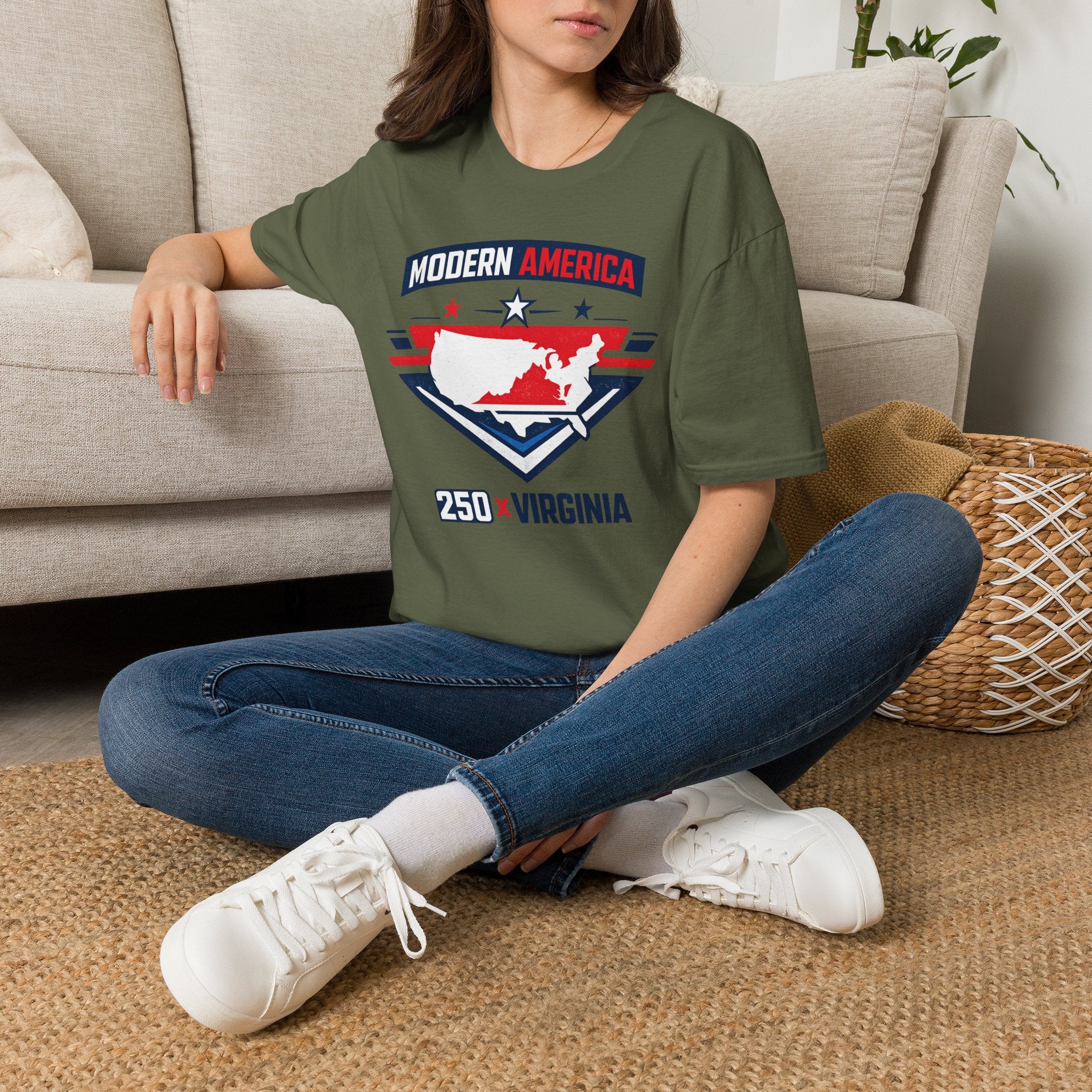 America 250 Virginia T‑Shirt — Patriotic USA State Graphic Tee