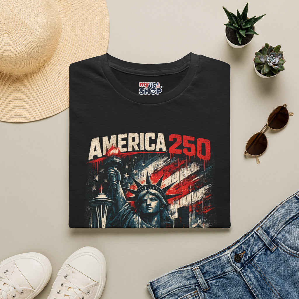 America 250 Statue of Liberty T-Shirt — Washington Strong Patriotic Tee