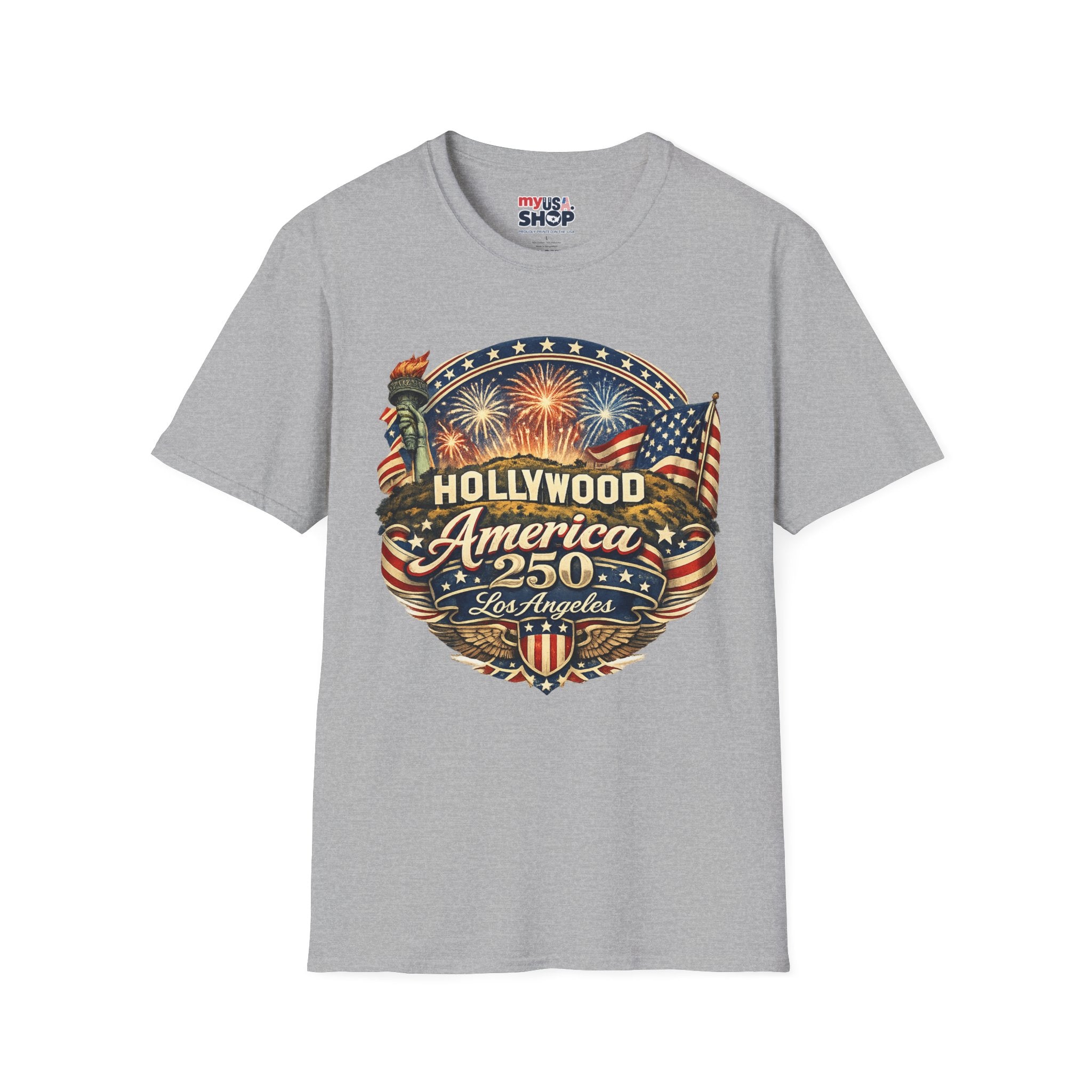 Los Angeles Hollywood Meets America 250 California Tee