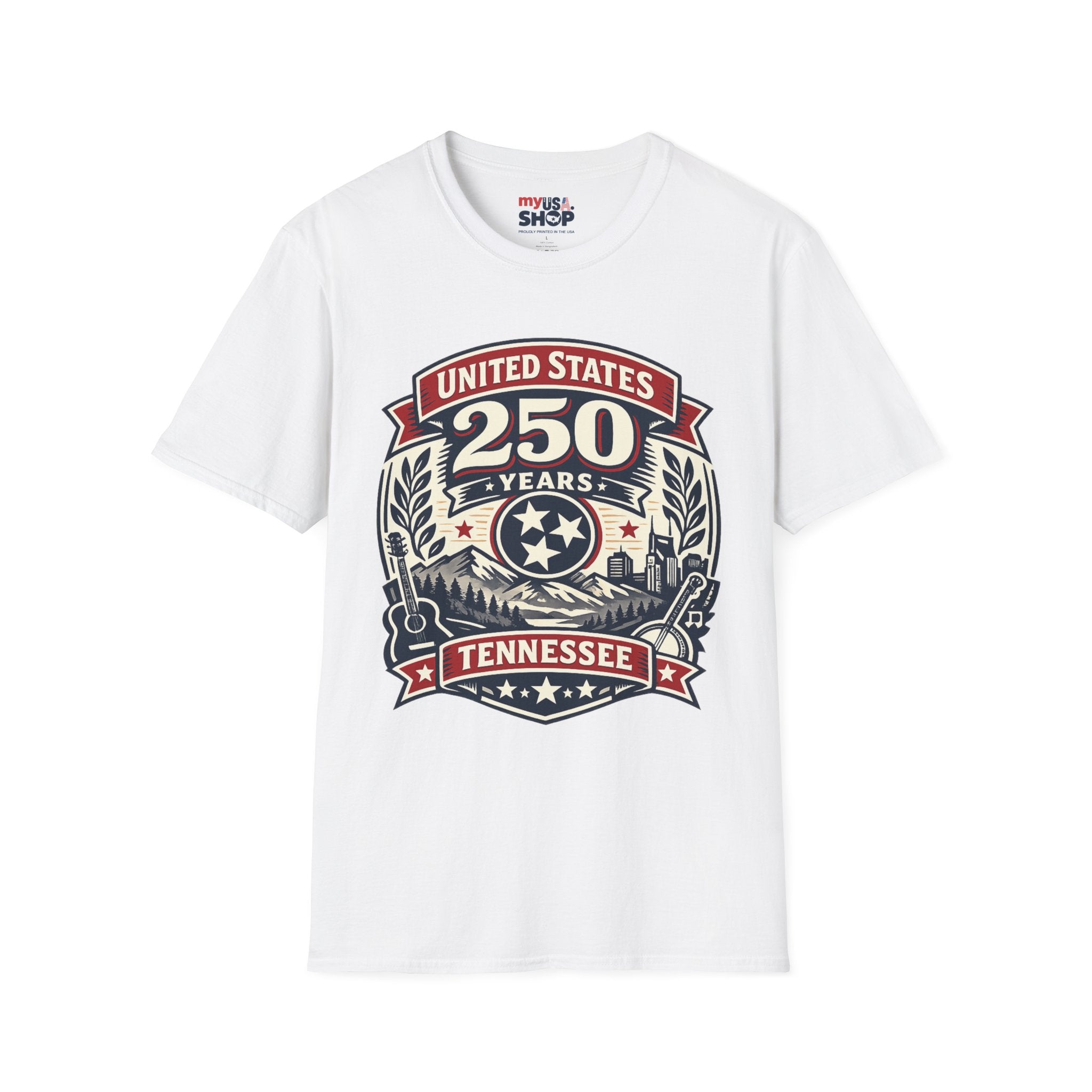 America 250 Tennessee T-Shirt — United States 250 Years Heritage Graphic Tee
