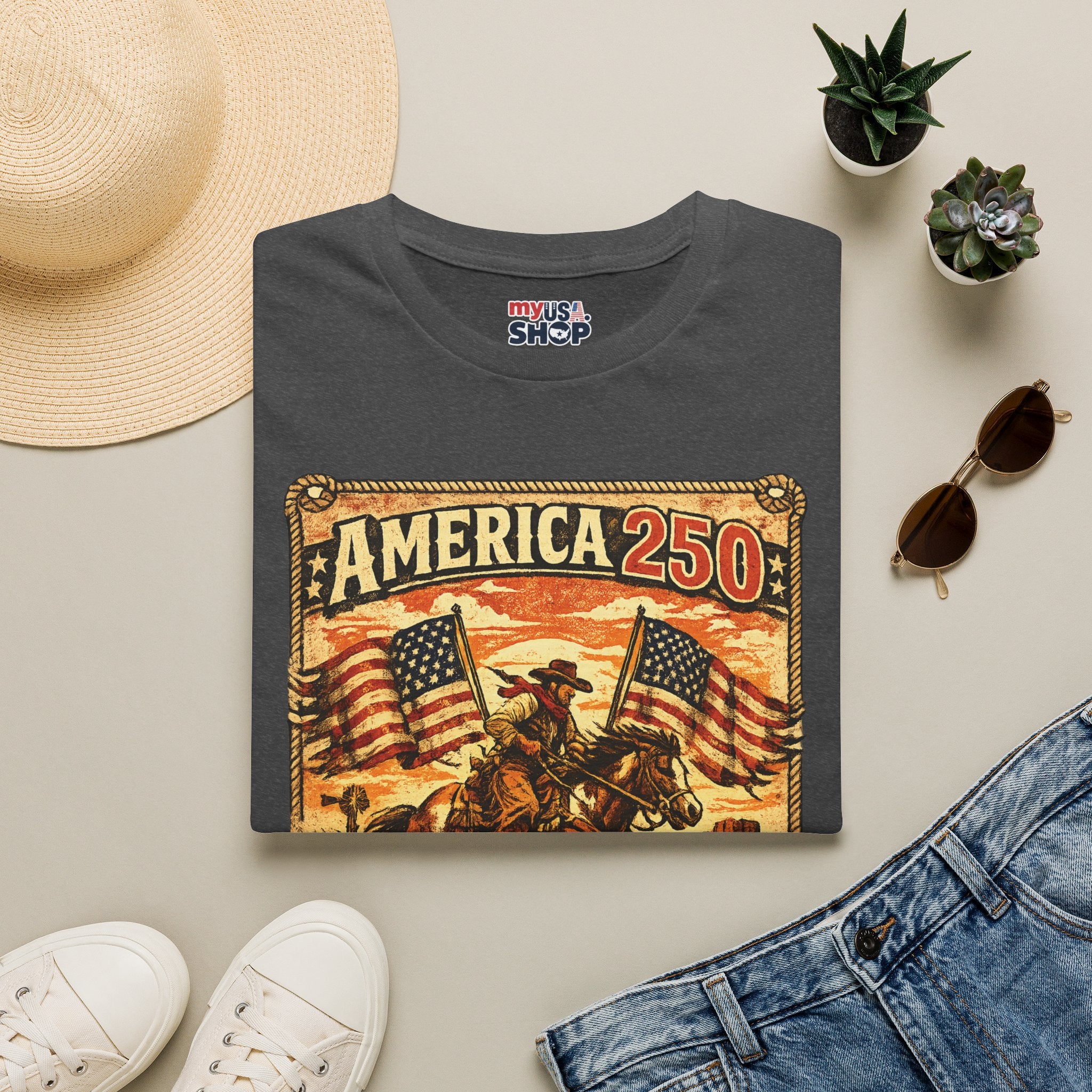 America 250 Nebraska Strong T-Shirt — Patriotic Centennial Retro Tee