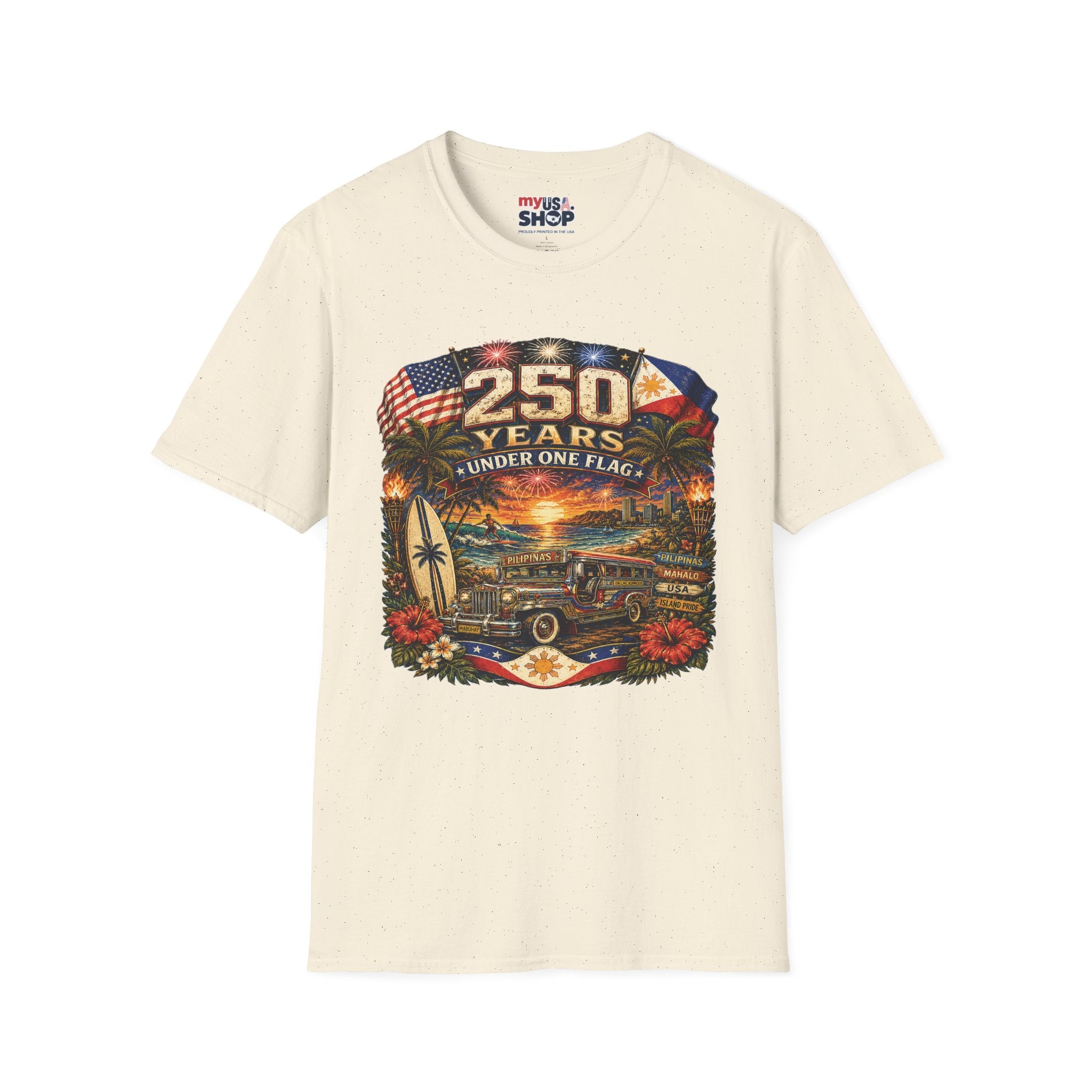 America 250 Years Under One Flag — USA & Philippines Patriotic
