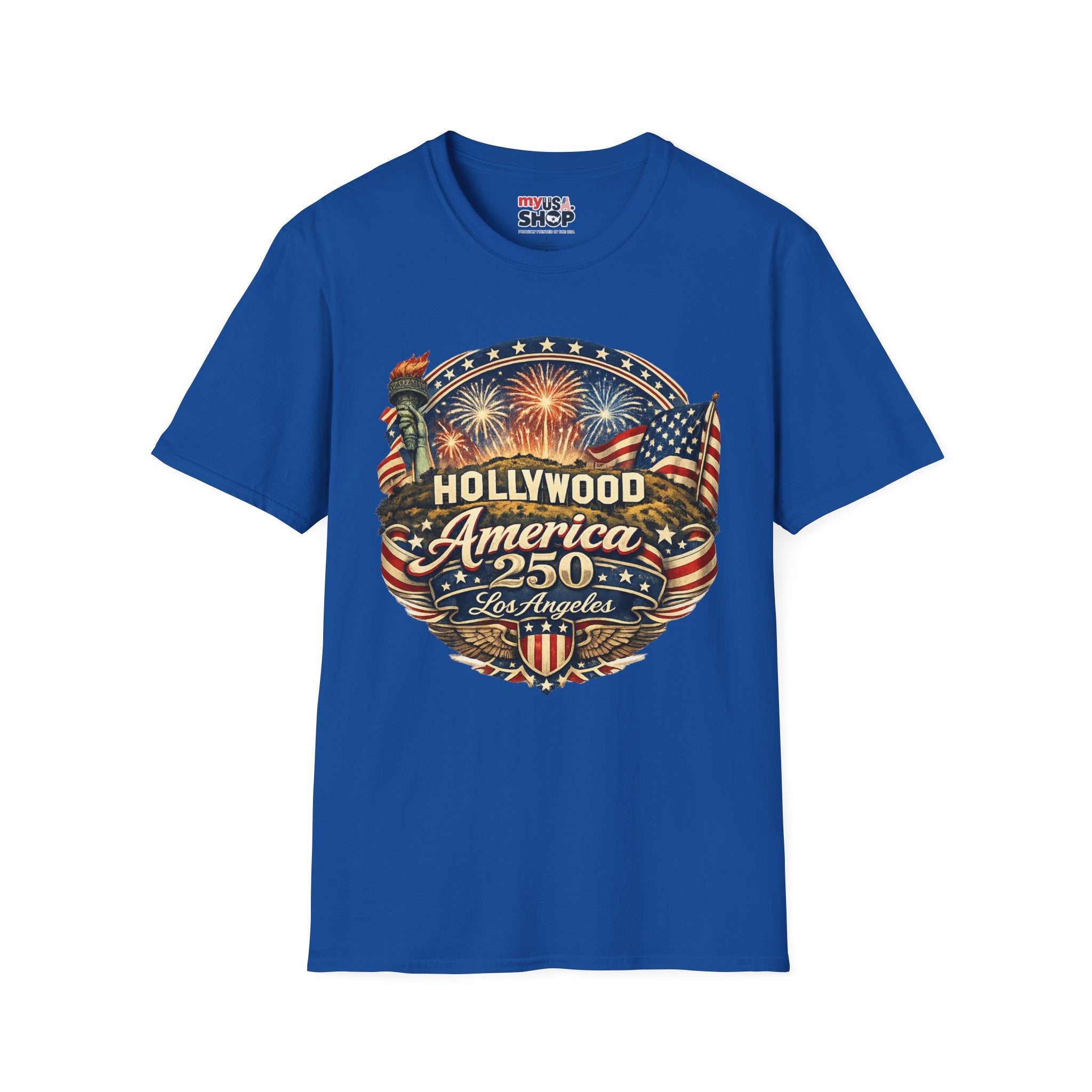 Los Angeles Hollywood Meets America 250 California Tee