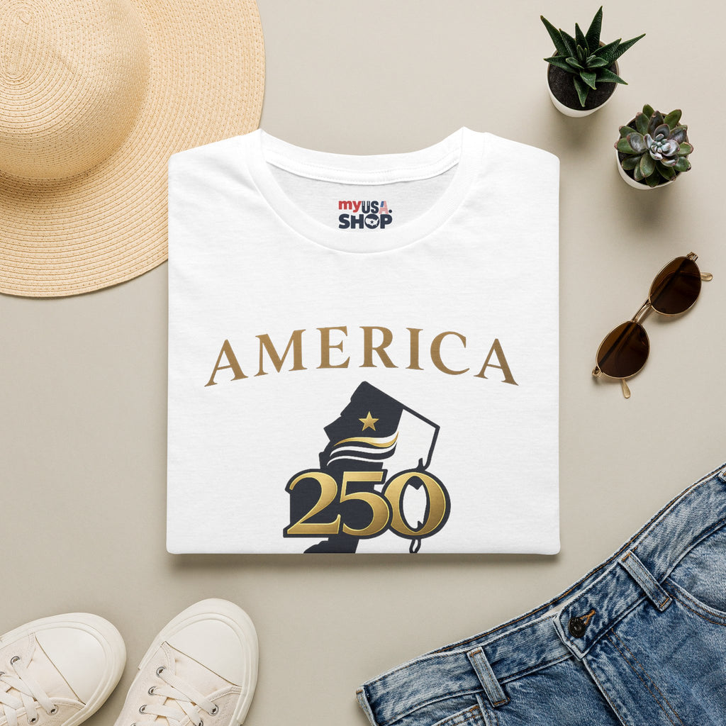 America 250 New Jersey T-Shirt — Commemorative Tee