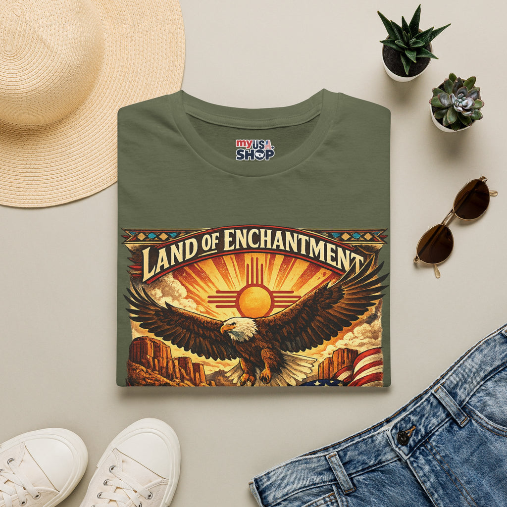 America 250 Land of Enchantment Eagle — New Mexico Patriotic Graphic Tee