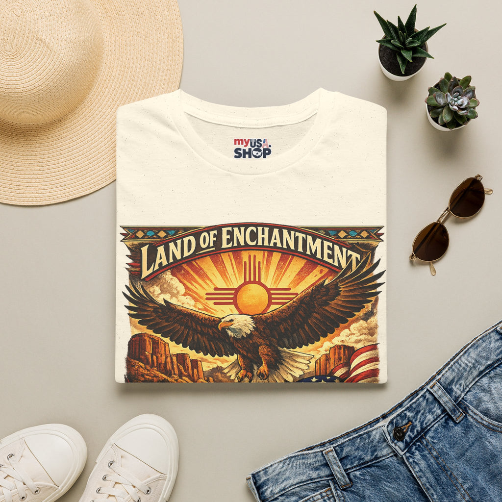 America 250 Land of Enchantment Eagle — New Mexico Patriotic Graphic Tee