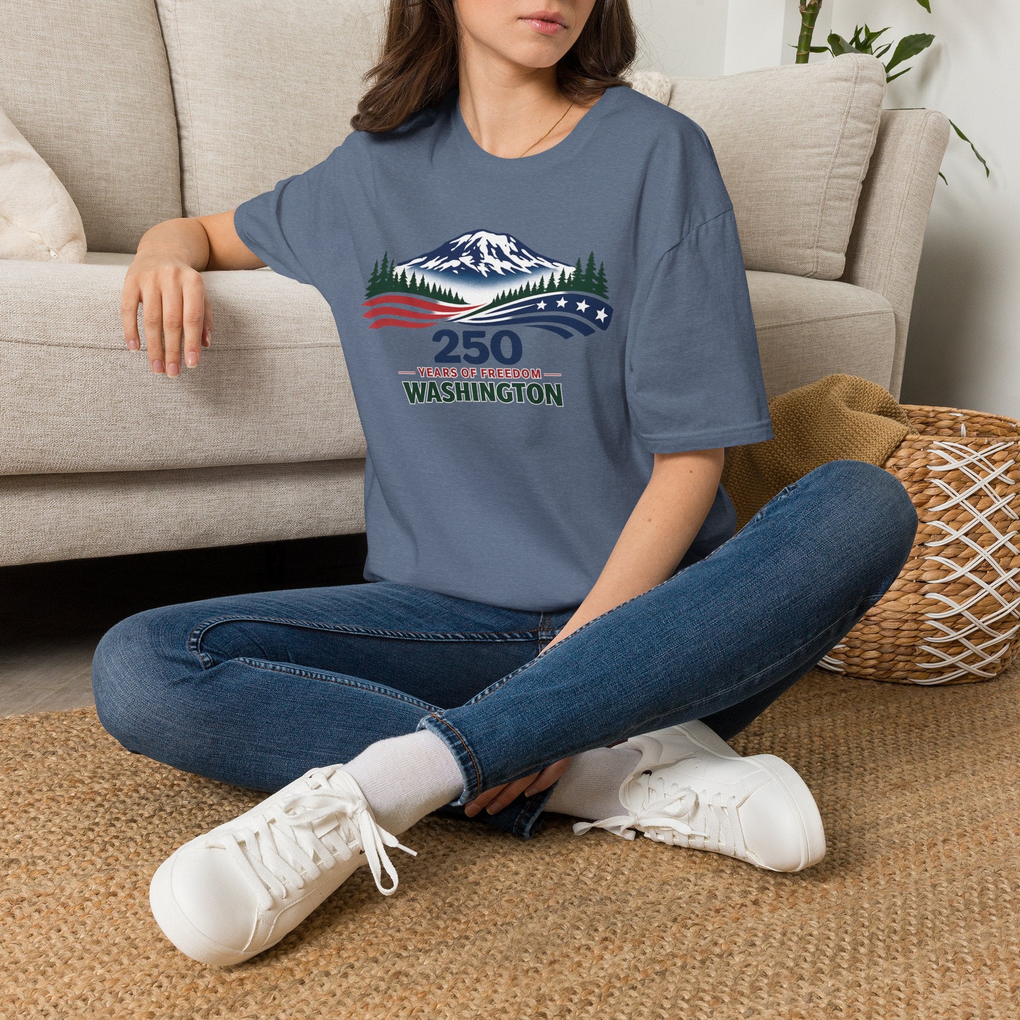 America 250 Washington T-Shirt - Unisex Softstyle T-Shirt