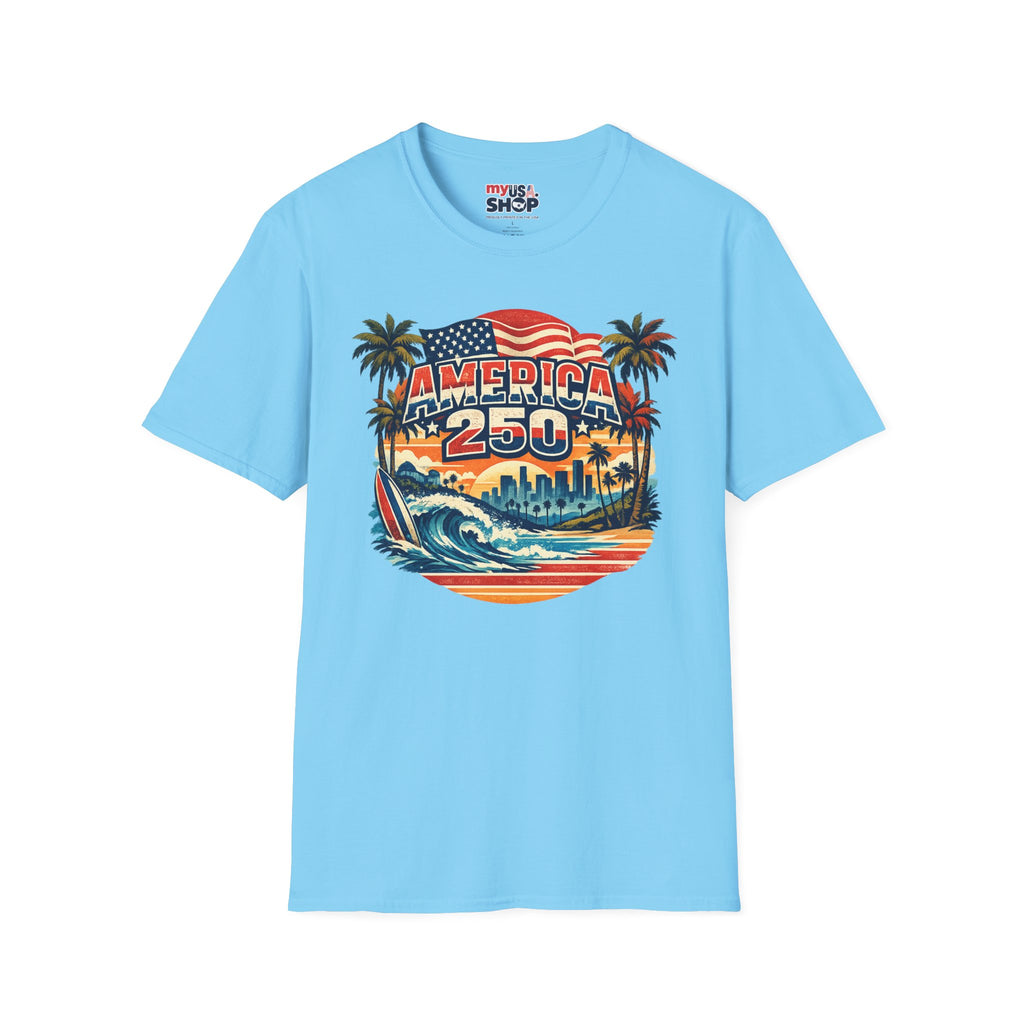 America 250 Los Angeles West Coast Patriot California Tee