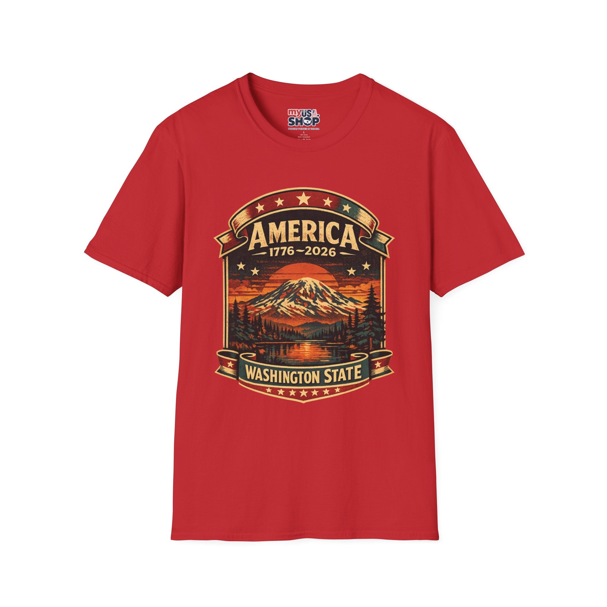 America 250 - Washington State Vintage T-Shirt
