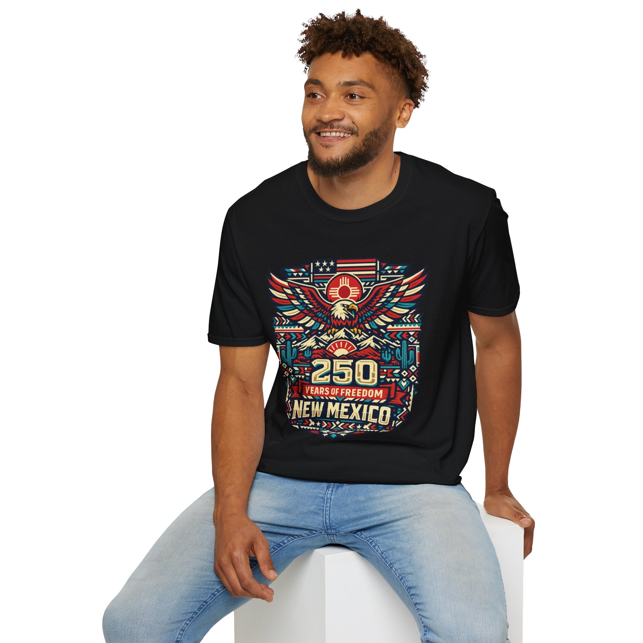 America 250 x New Mexico 250th Anniversary Eagle — State Pride Patriotic