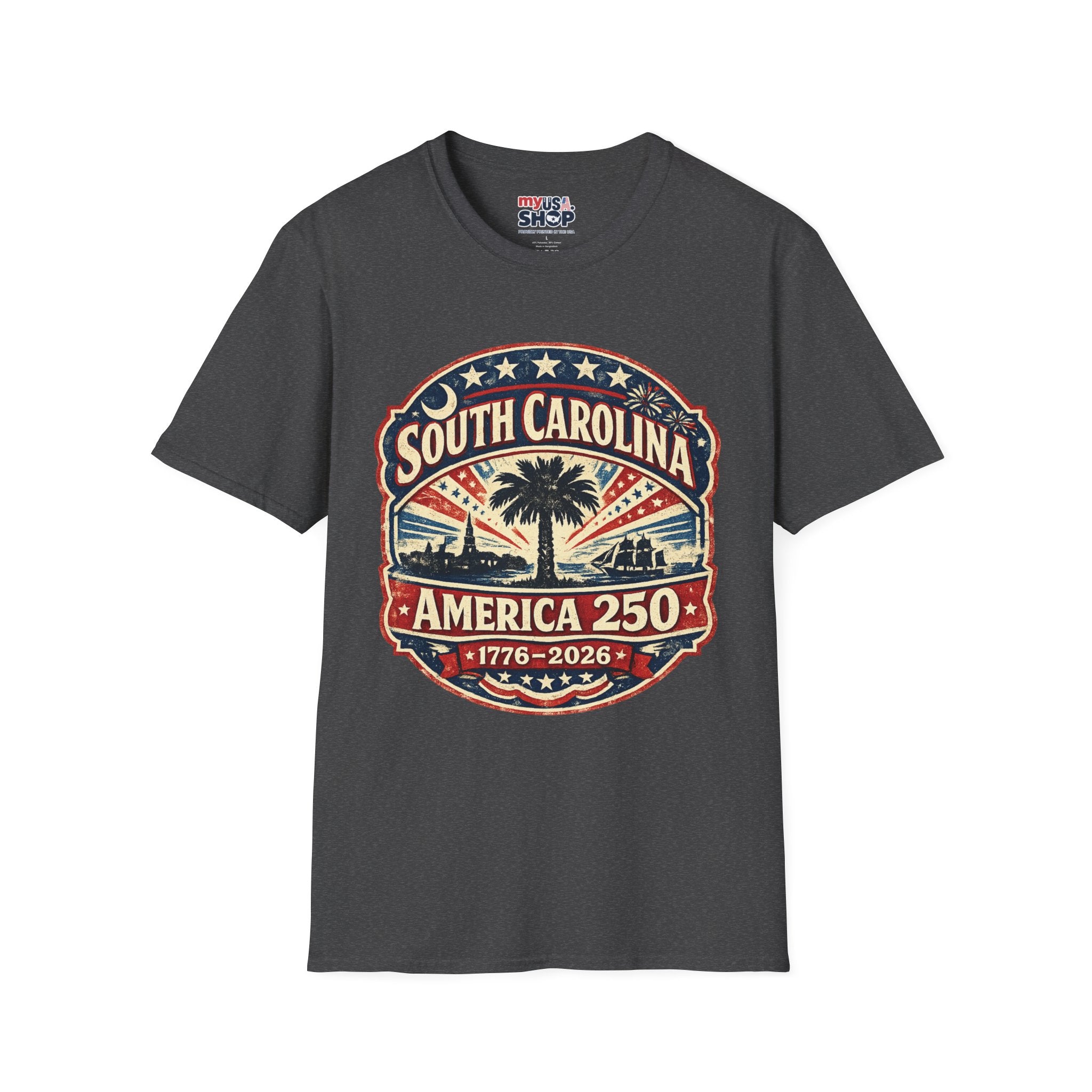 America 250 South Carolina Anniversary T-Shirt — Retro State Pride Tee