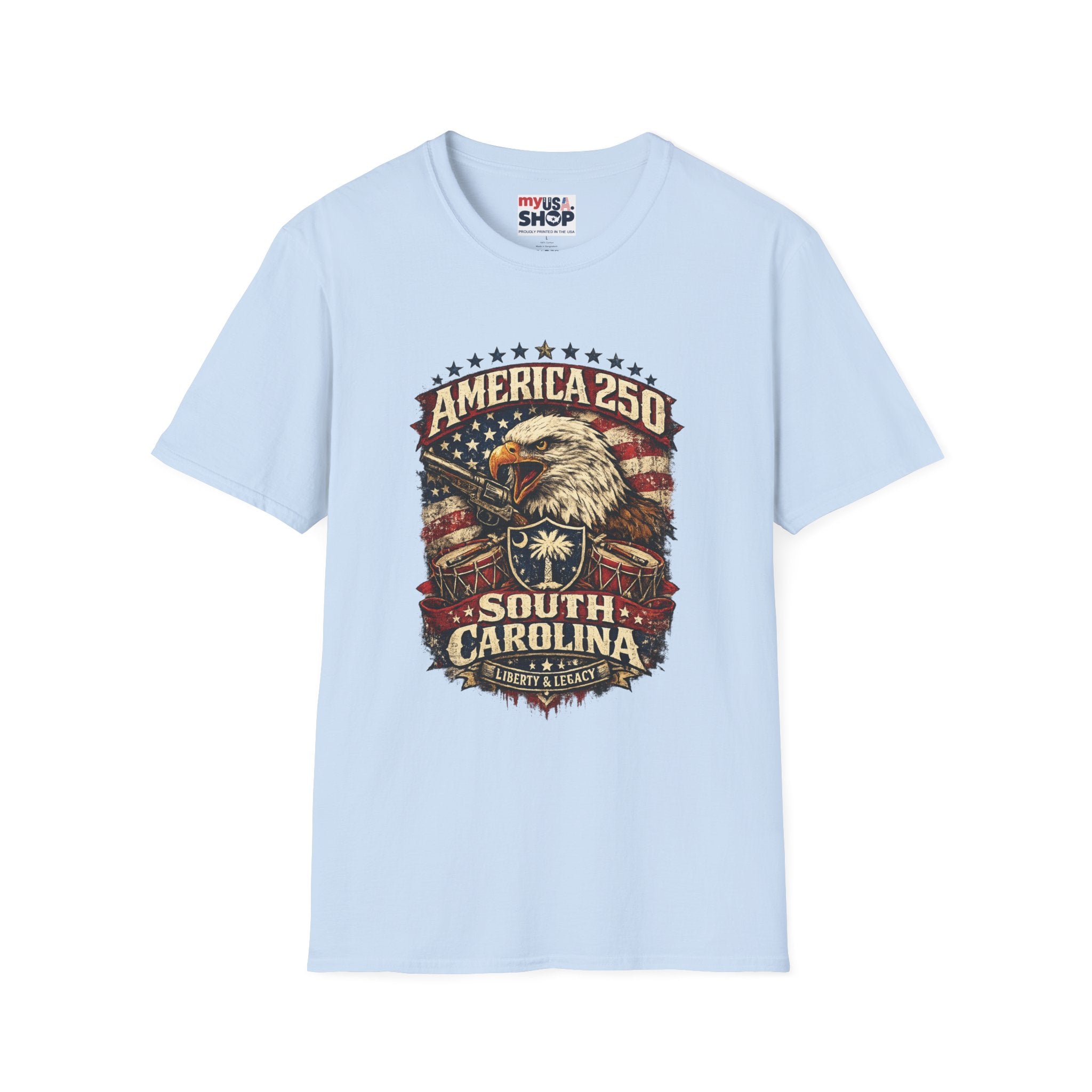 T-Shirt — America 250 South Carolina Vintage Eagle Patriotic Tee