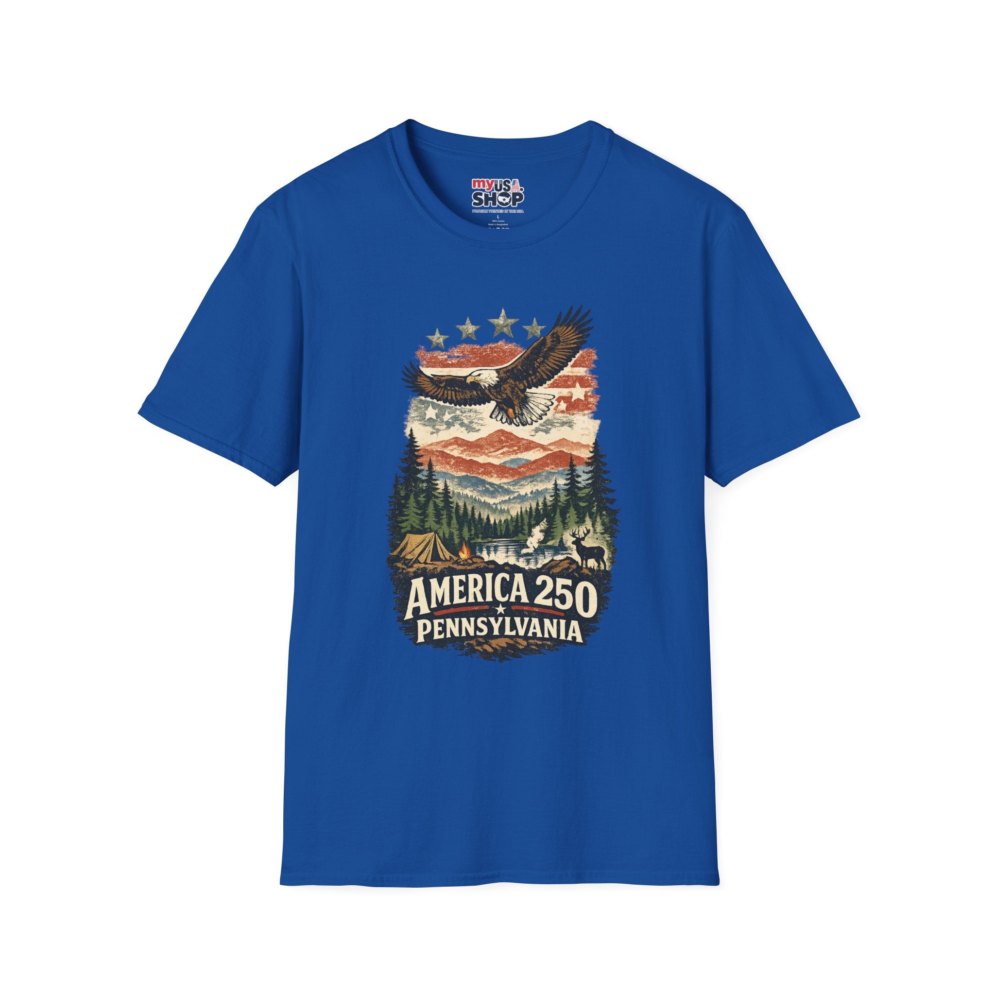 Pennsylvania America 250 Shirt — Wilderness Eagle Outdoor Graphic Tee