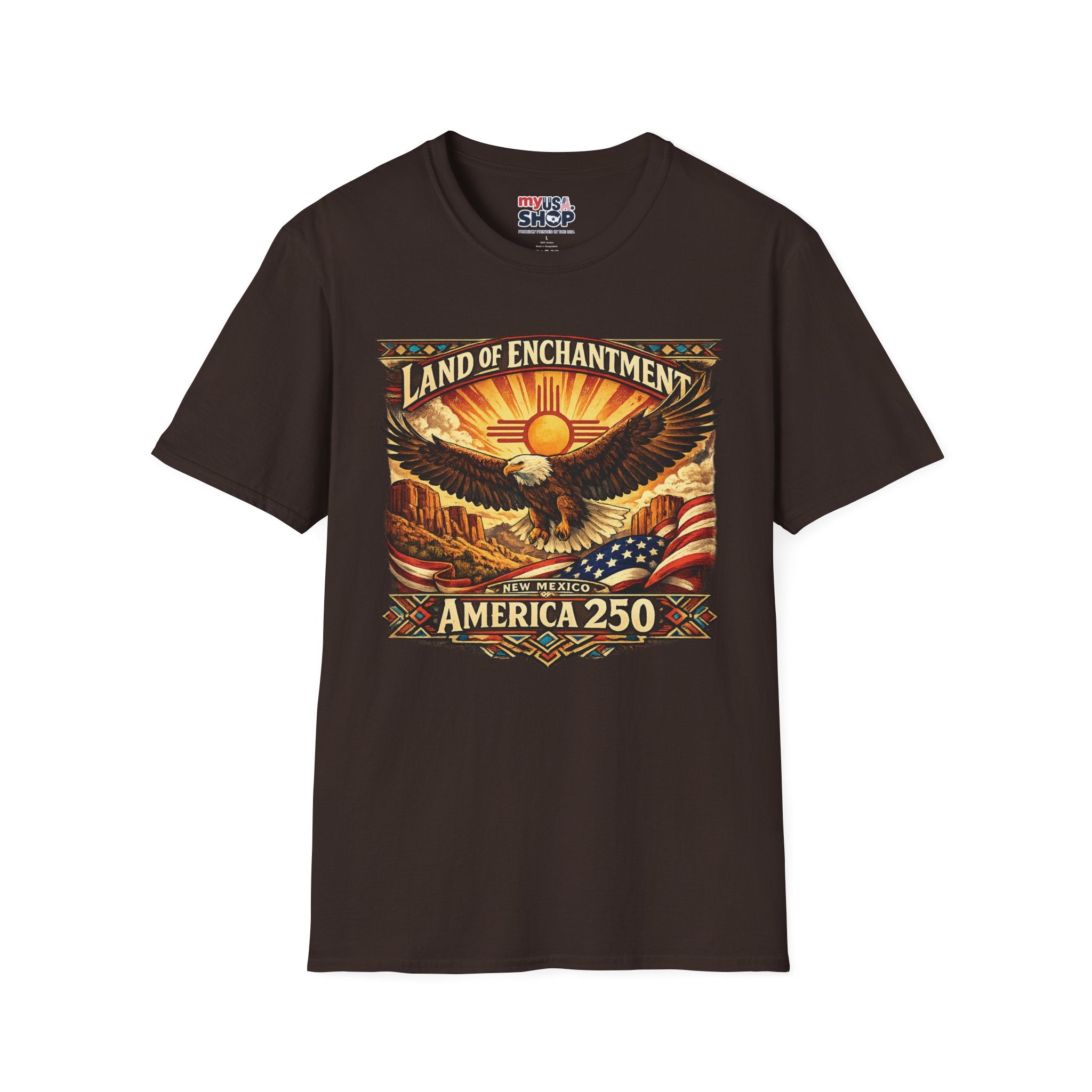 America 250 Land of Enchantment Eagle — New Mexico Patriotic Graphic Tee