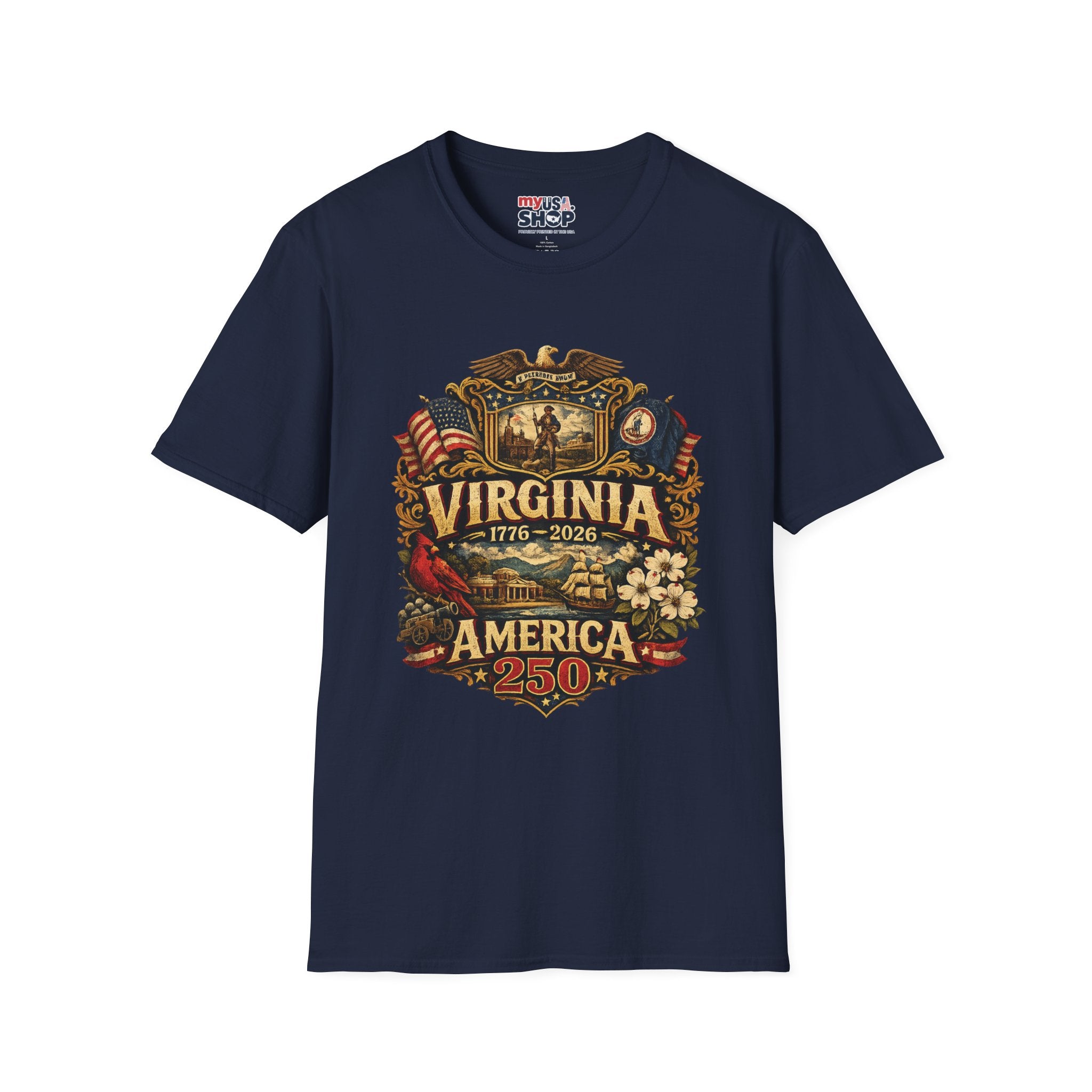 America 250 Co Virginia 250th Anniversary T-Shirt - Commemorative State Pride Tee