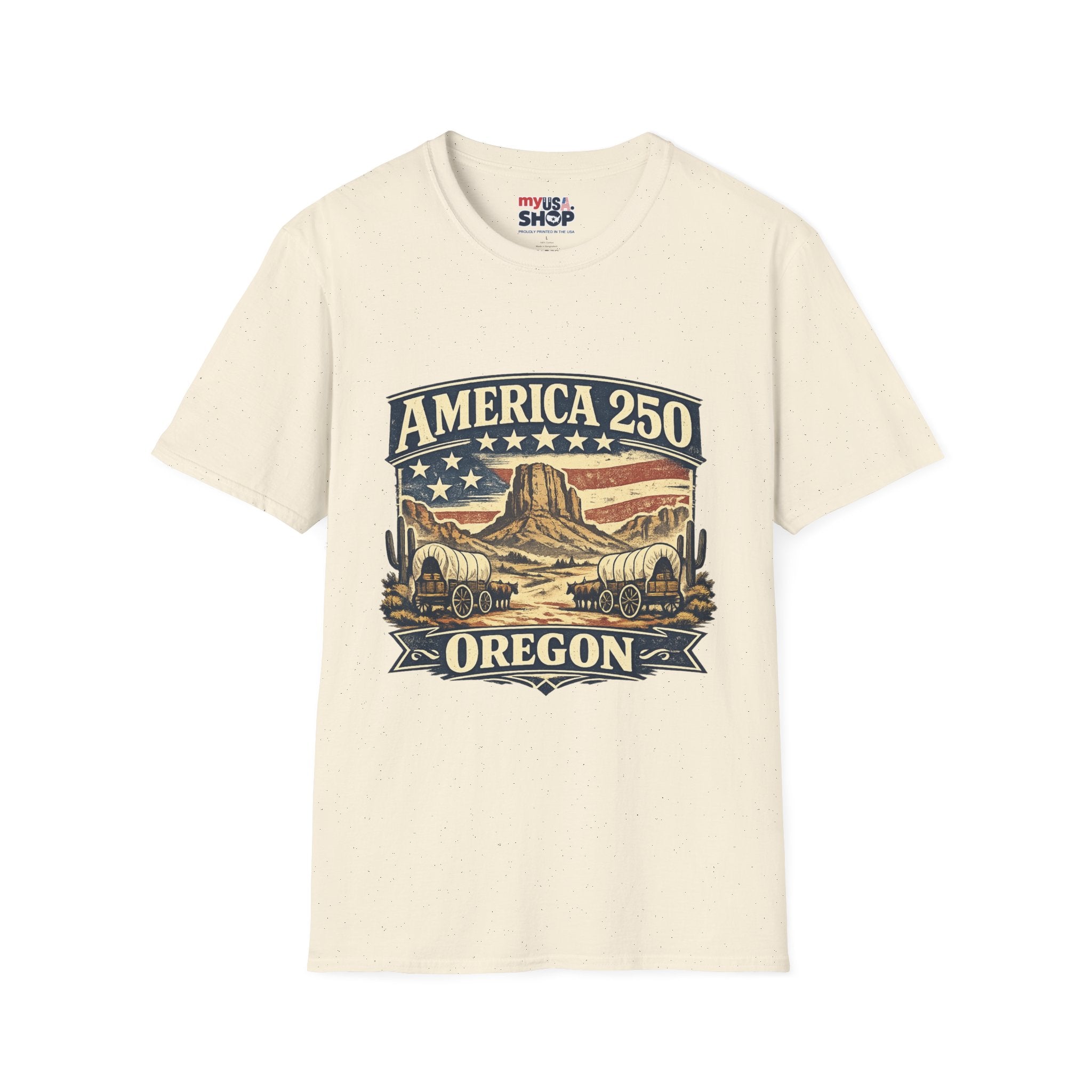 America 250 Shirt — Oregon Western Pioneer Trail Graphic Tee