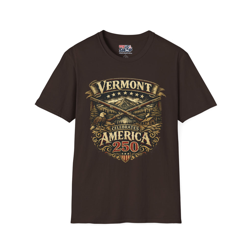 America 250 – Vermont Freedom Heritage Vintage Tee Design