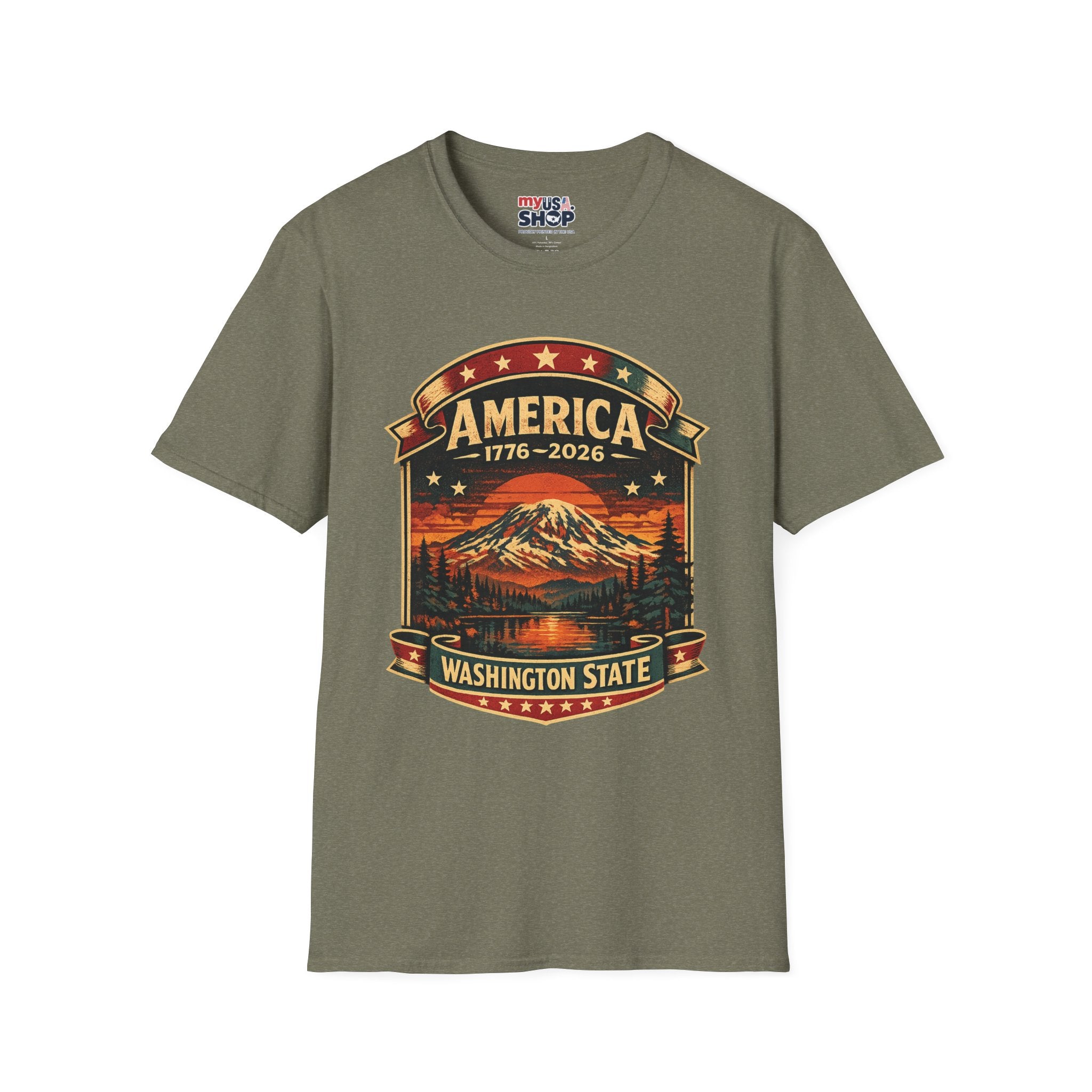 America 250 - Washington State Vintage T-Shirt