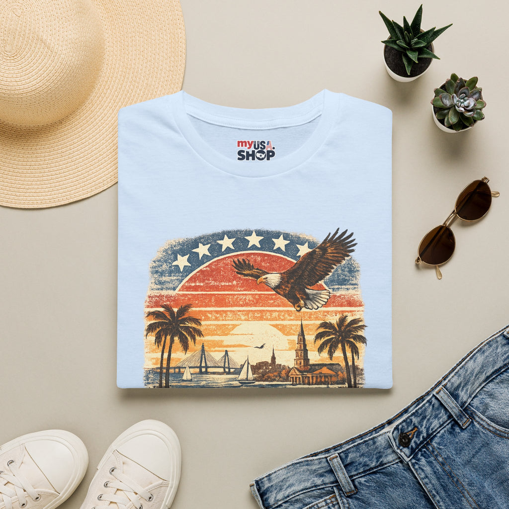 South Carolina Vintage Eagle T-Shirt — America Celebrates 250 Retro Tee