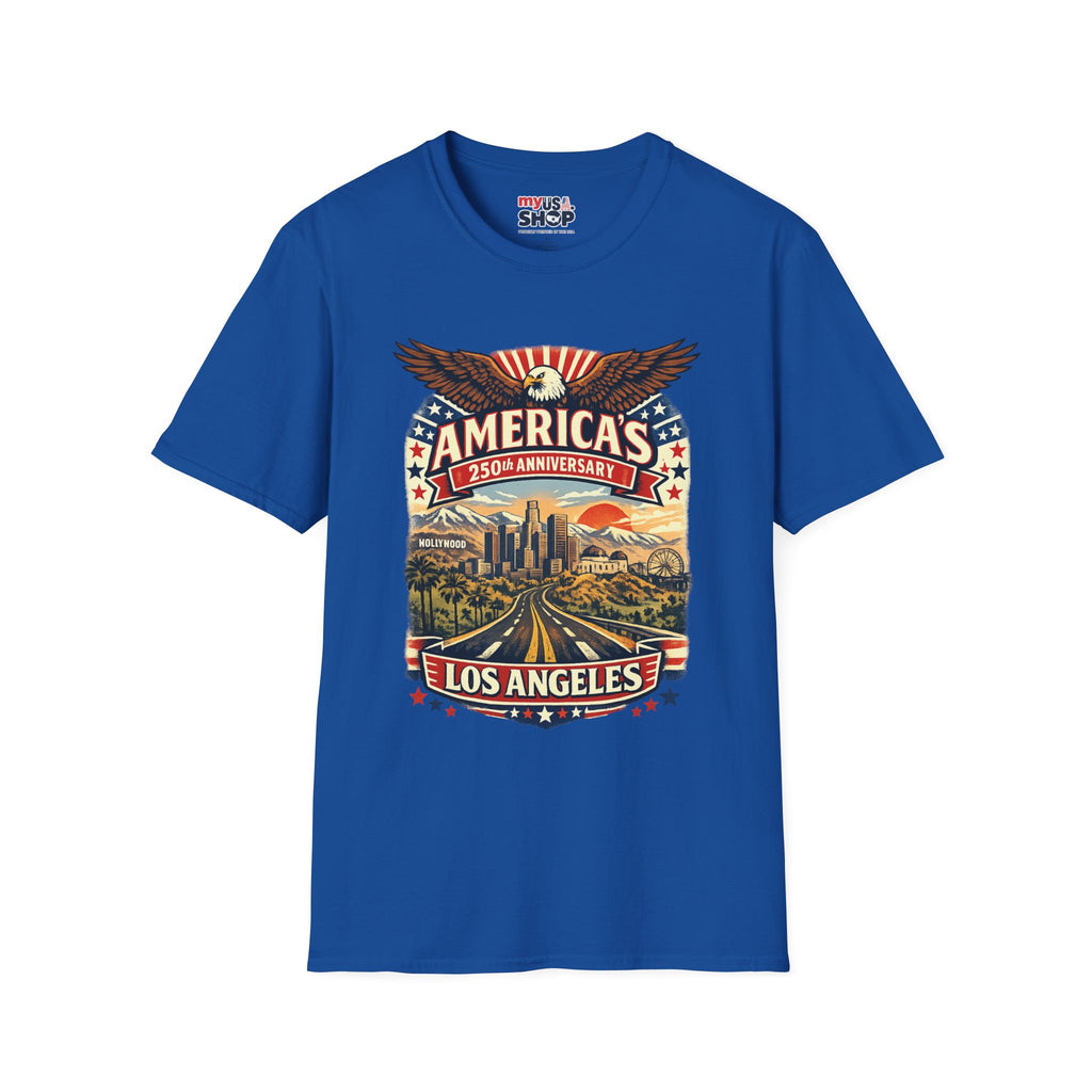 America 250 Patriotic Route to Los Angeles California Tee