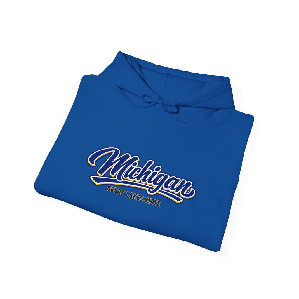 Michigan Great Lakes State Heavy Blend Hooded Sweatshirt