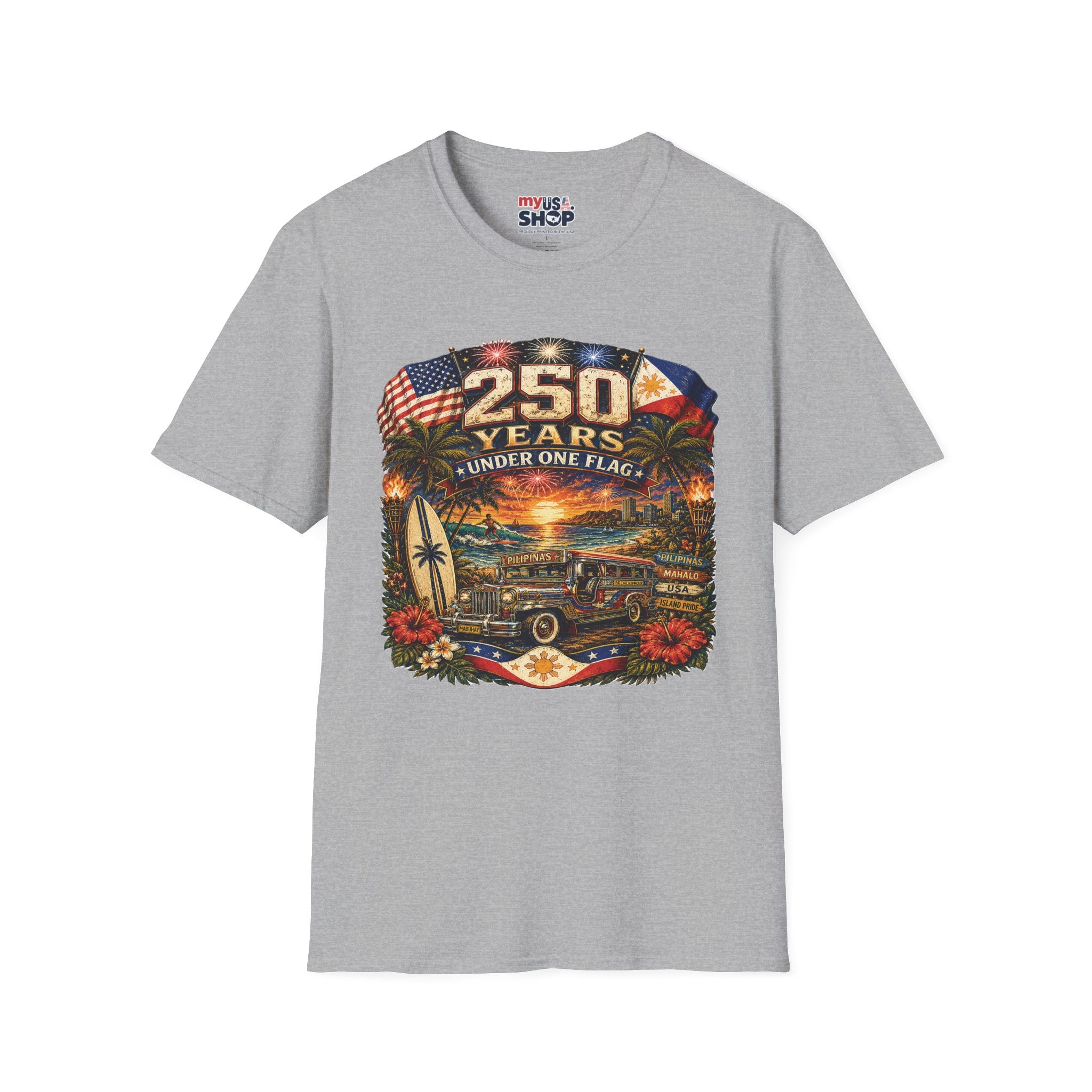 America 250 Years Under One Flag — USA & Philippines Patriotic