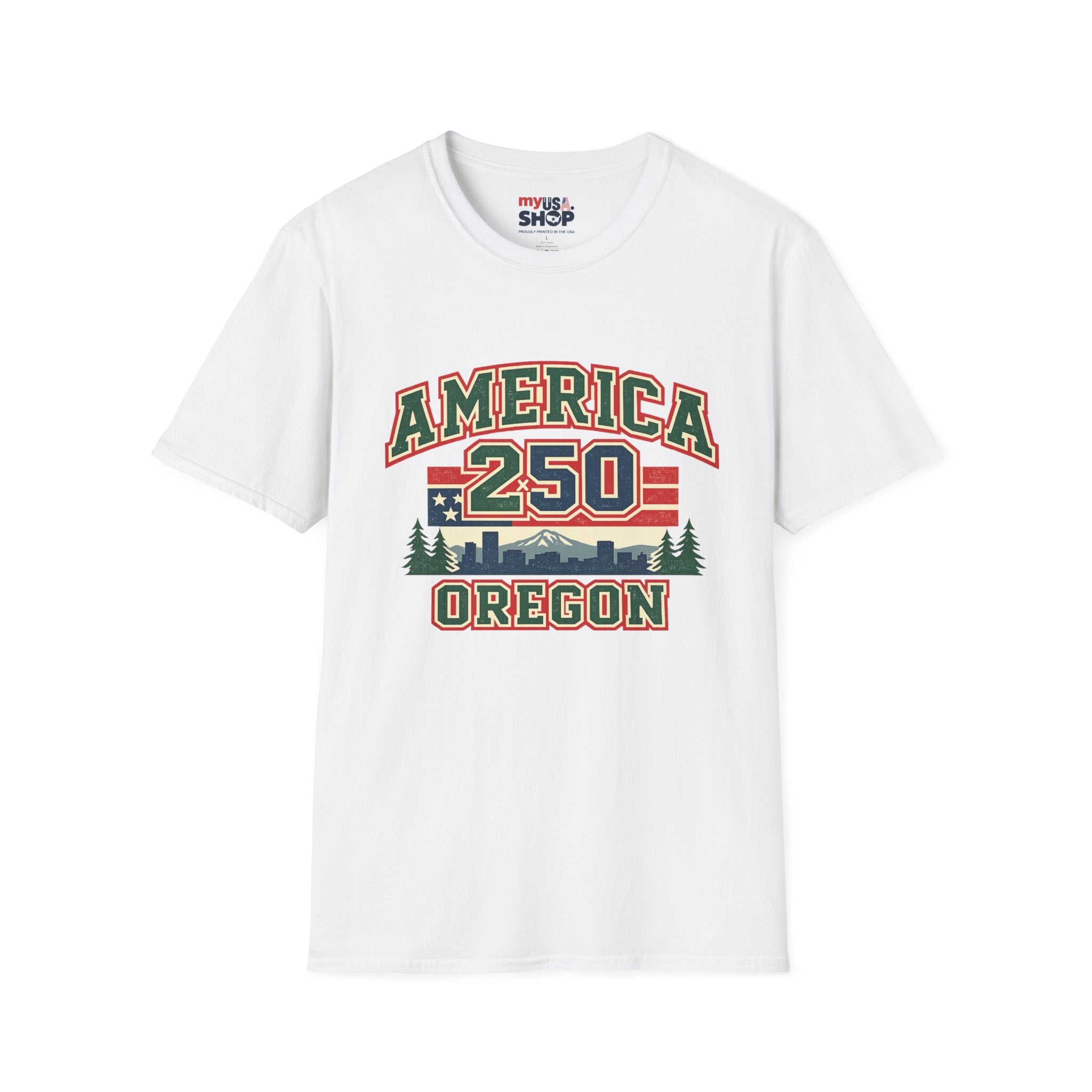 America 250 Shirt — Oregon Retro Collegiate Northwest Graphic Tee