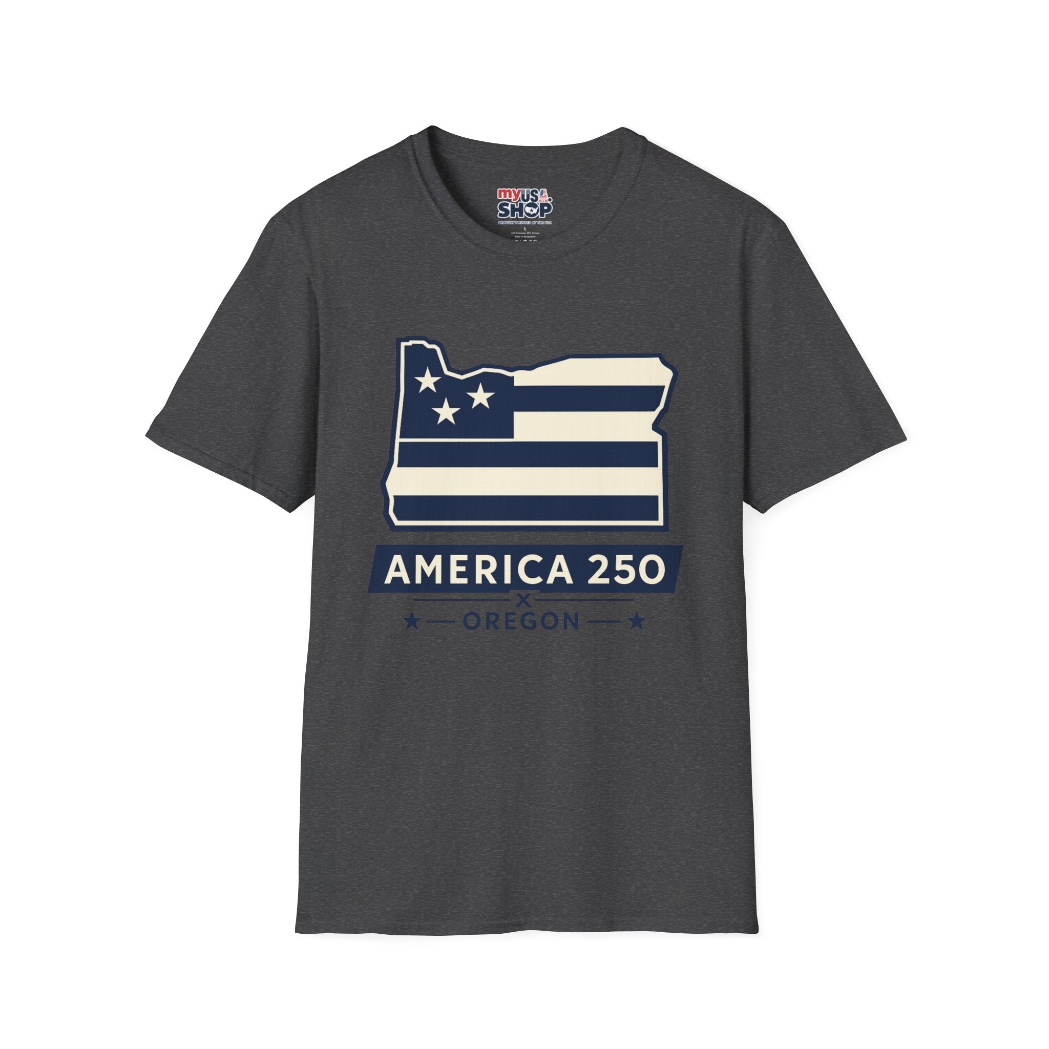 America 250 Oregon Shirt — Minimal Oregon State Flag Graphic Tee