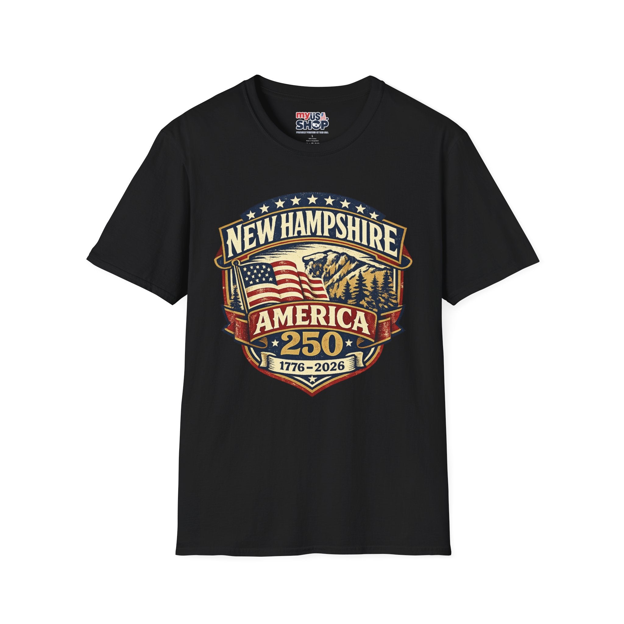 New Hampshire America 250 T-Shirt — 1776–2026 Anniversary State Pride