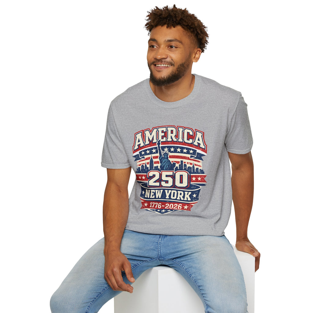 America 250 New York — 1776-2026 Patriotic Tee