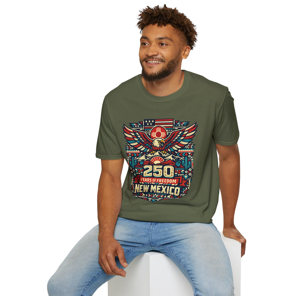 America 250 x New Mexico 250th Anniversary Eagle — State Pride Patriotic
