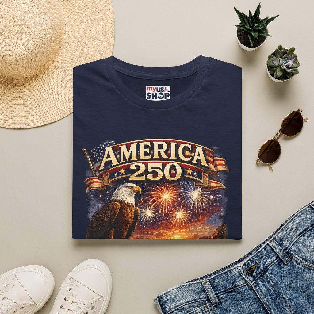 America 250 Eagle Fireworks T-Shirt