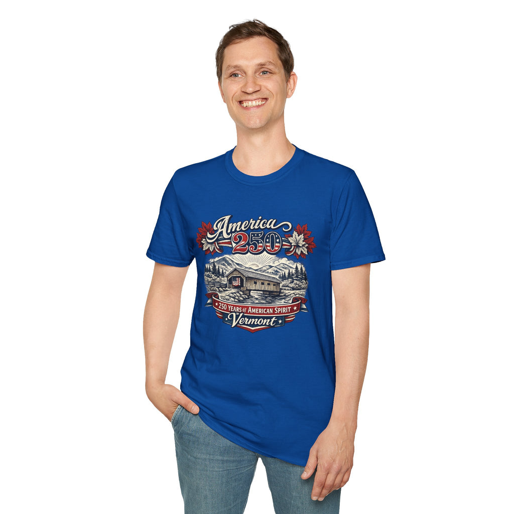 America 250 – Vermont 250 Years of American Spirit Vintage Tee Design