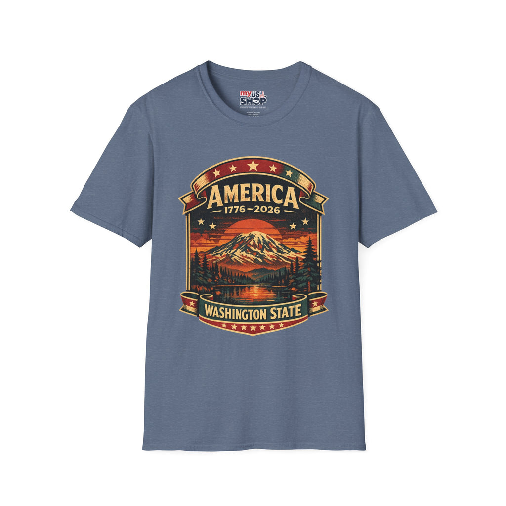 America 250 - Washington State Vintage T-Shirt
