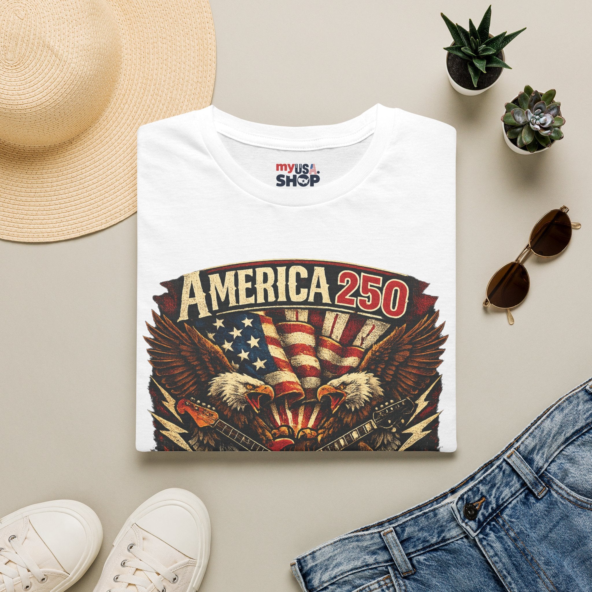 America 250 Tennessee Shirt — Tennessee Strong Patriotic Music Graphic Tee
