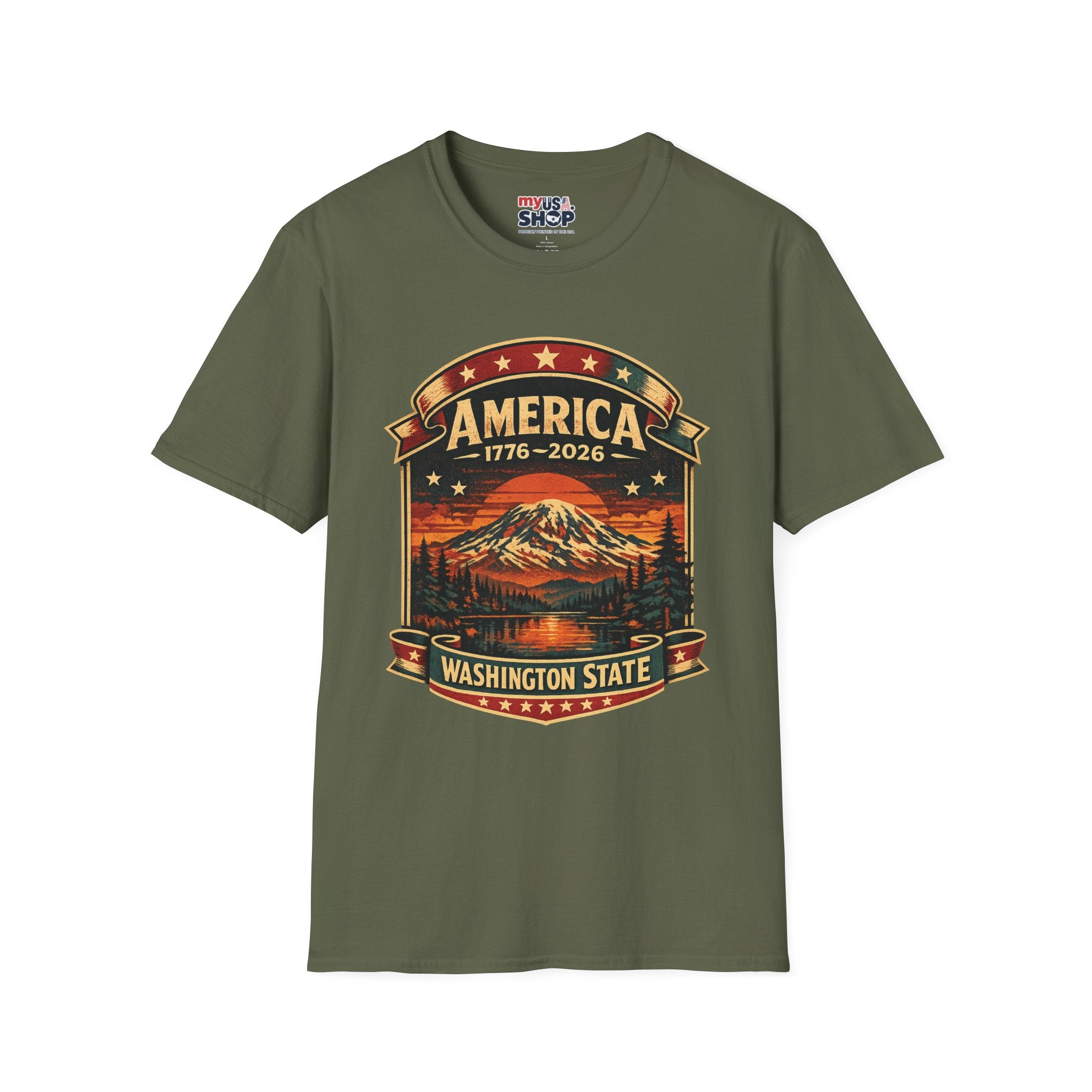 America 250 - Washington State Vintage T-Shirt