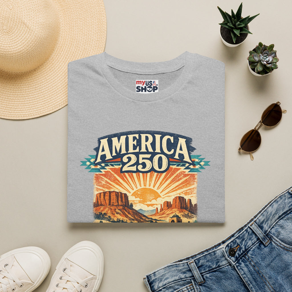 America 250 x New Mexico — Vintage Desert Sunset