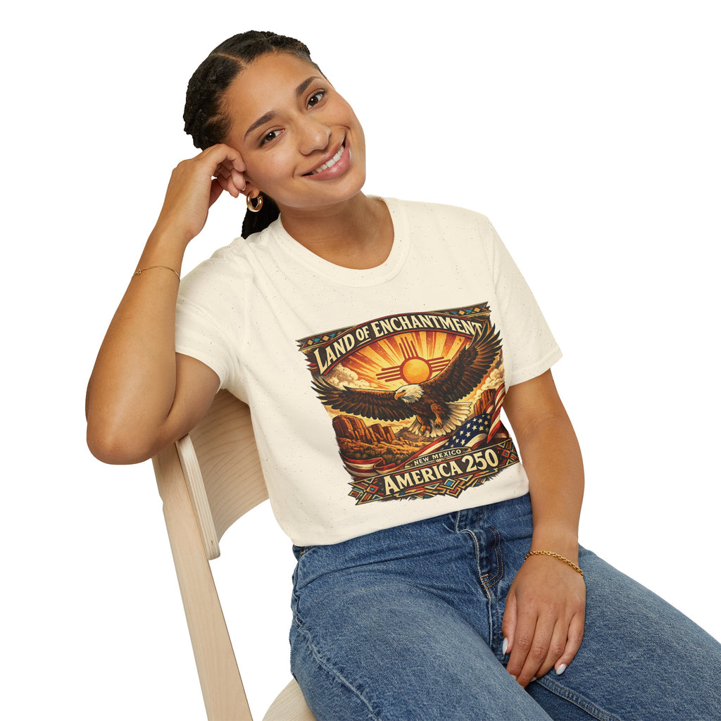 America 250 Land of Enchantment Eagle — New Mexico Patriotic Graphic Tee
