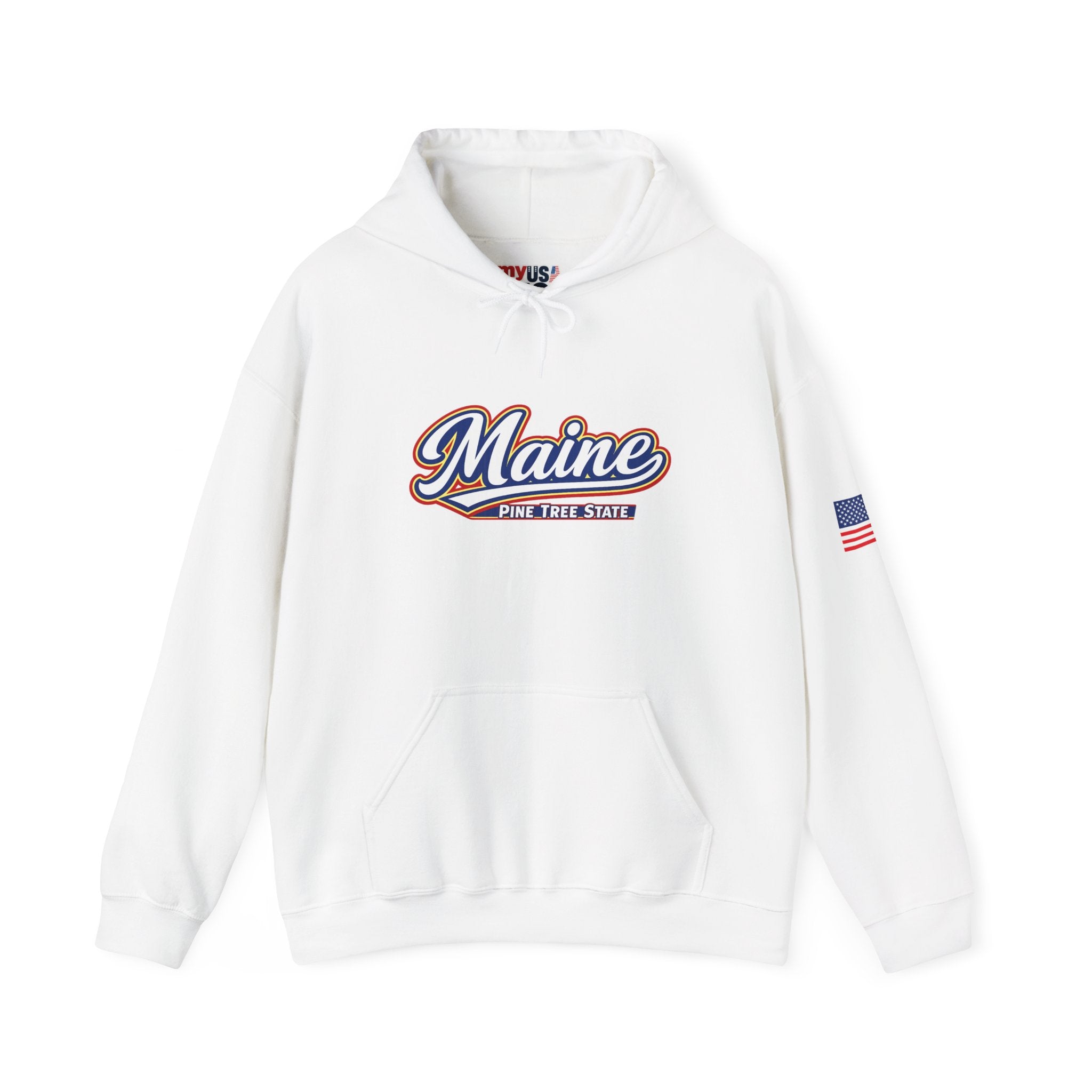 Maine Pine Tree State Heavy Blend Hooded Sweatshirt