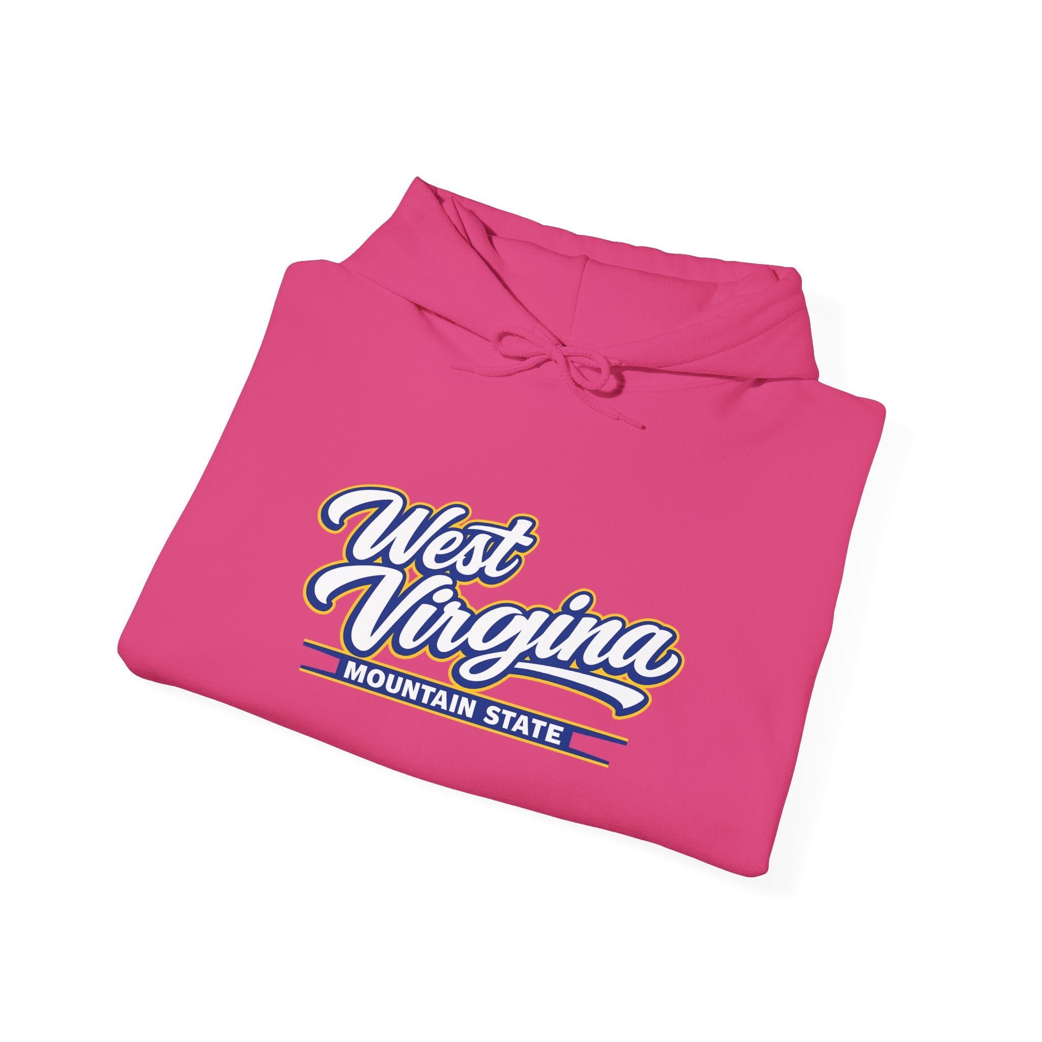 West Virginia Mountain State Heavy Blend Hooded Sweatshirt