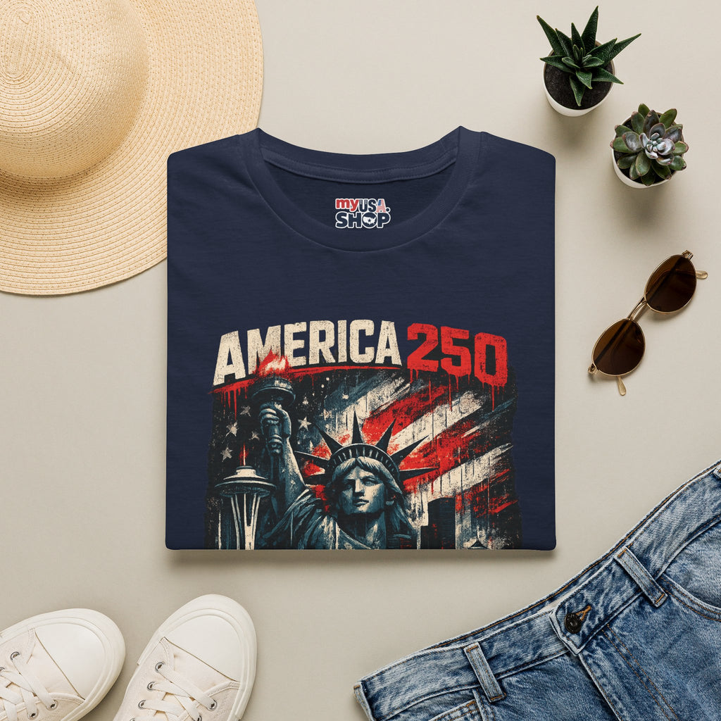 America 250 Statue of Liberty T-Shirt — Washington Strong Patriotic Tee