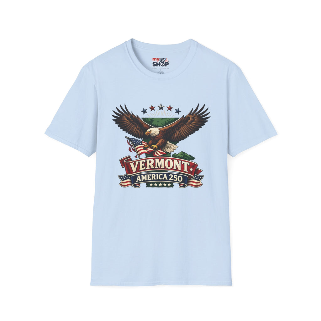 America 250 – Vermont Eagle Heritage Vintage Tee Design