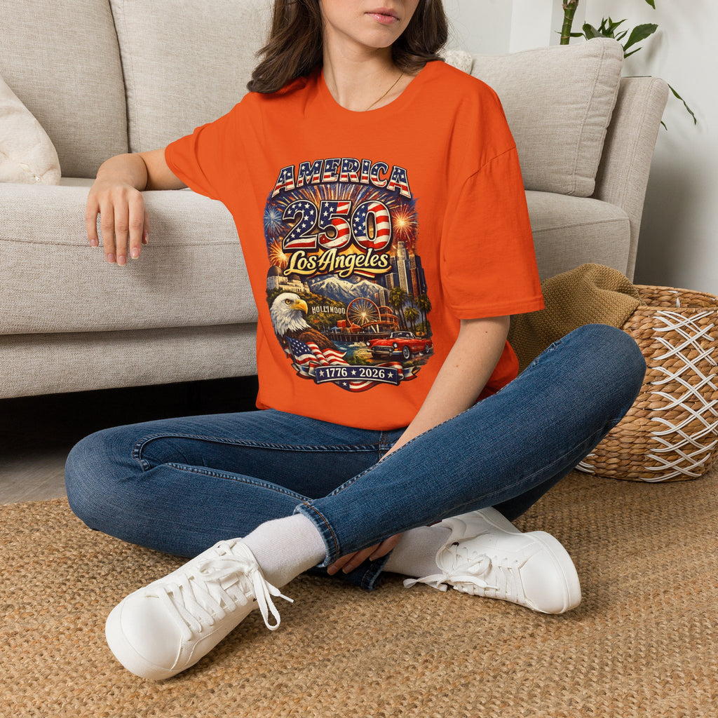 America 250 Los Angeles Hollywood Santa Monica Griffith Eagle 1776 2026 California Tee