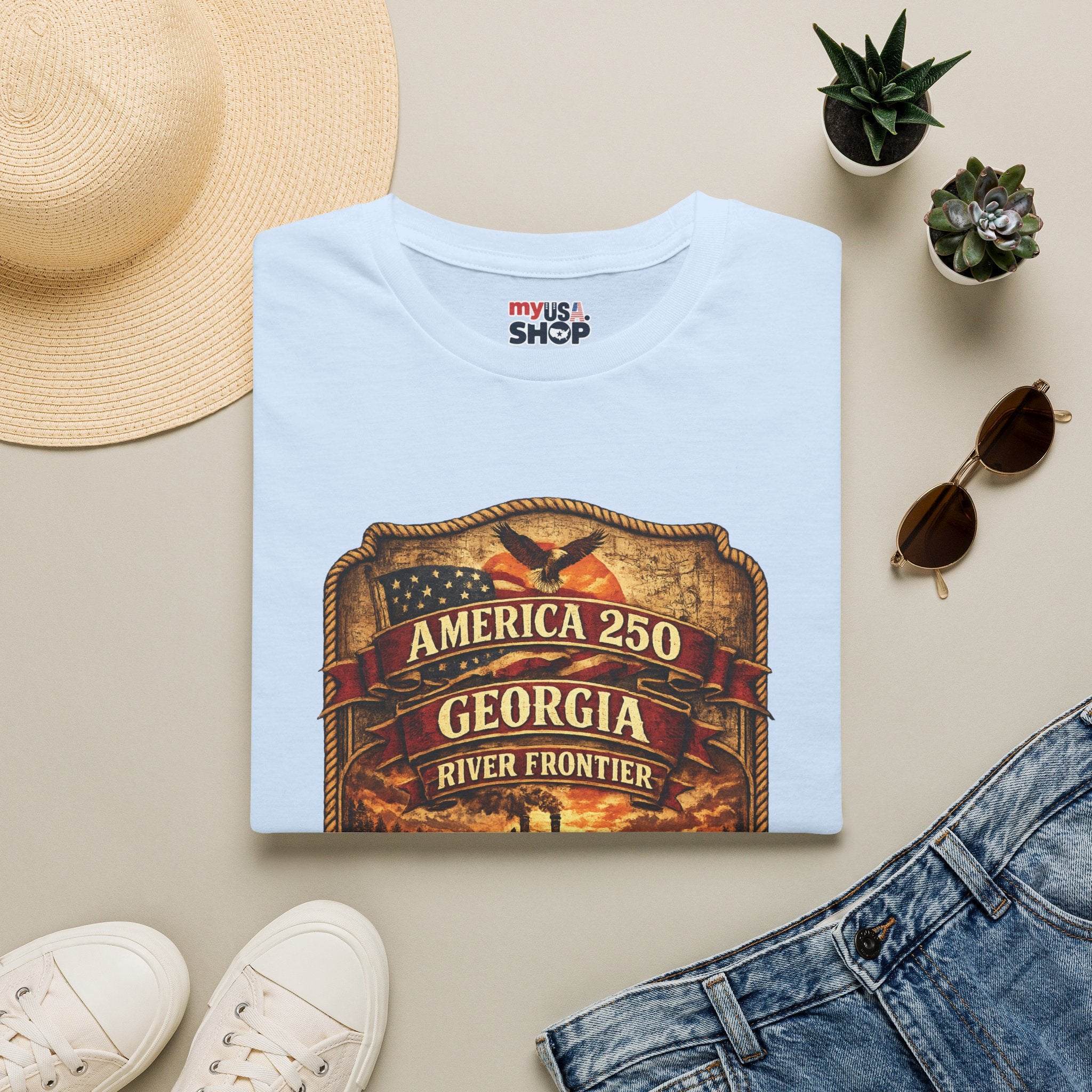 America 250 Georgia - River Frontier T‑Shirt
