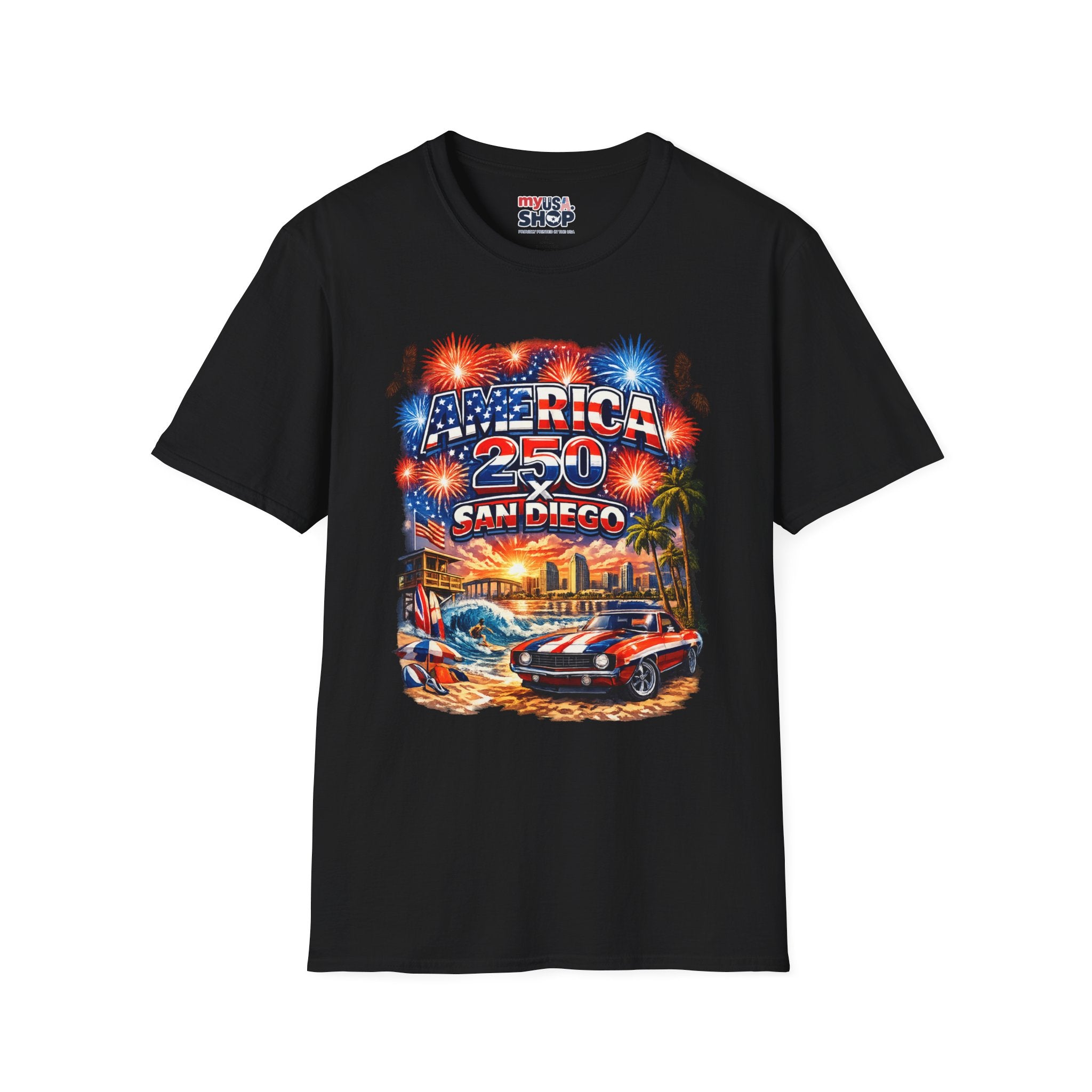America 250 San Diego California Festival Tee