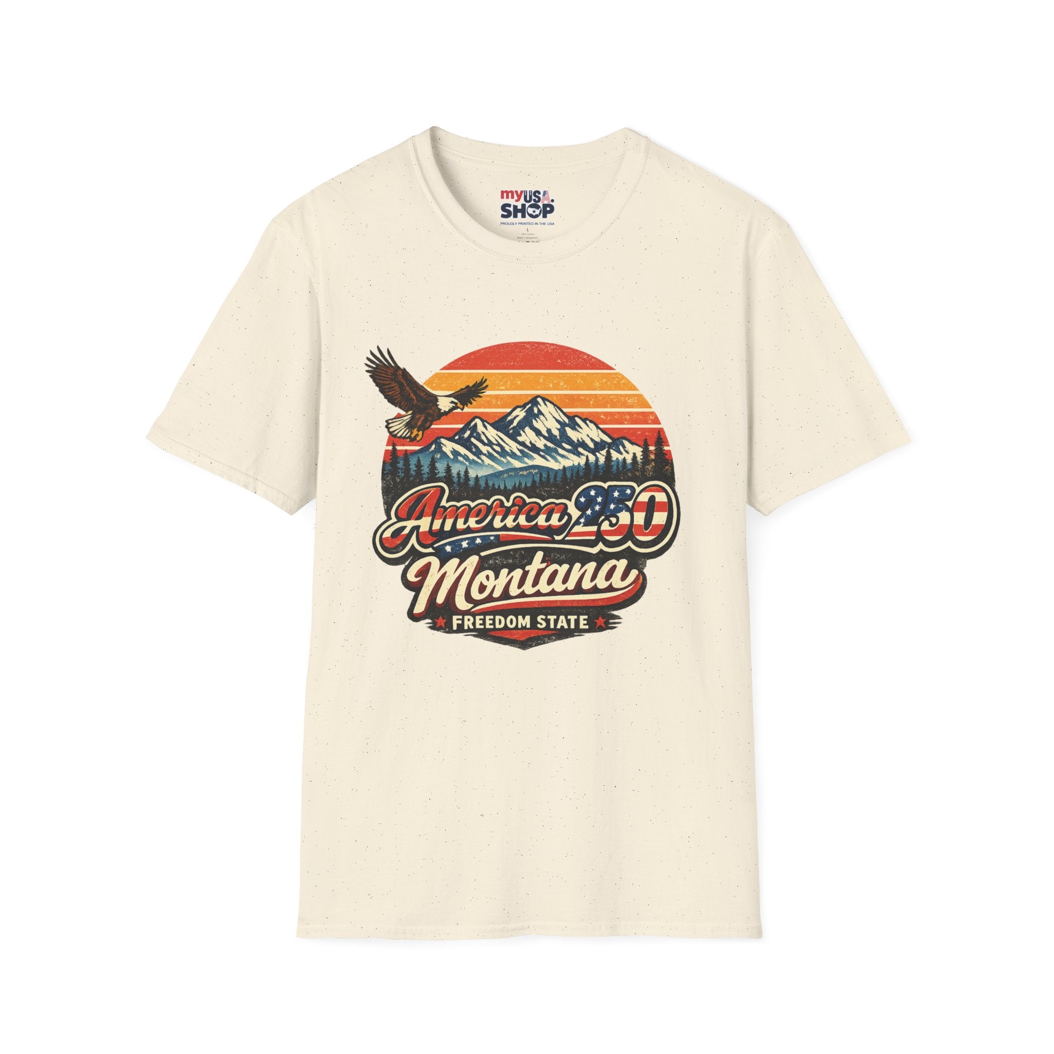 America 250 x Montana Vintage Eagle — America 80s Retro Mountain