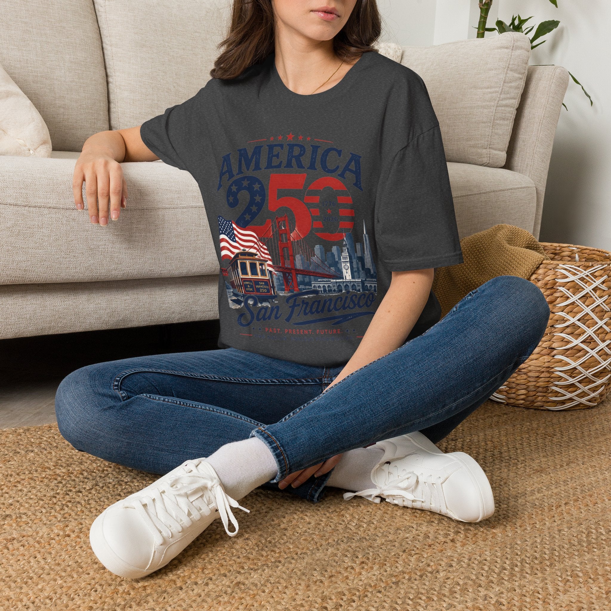 America 250 San Francisco T-Shirt — 1776–2026 Bicentennial Celebration Tee