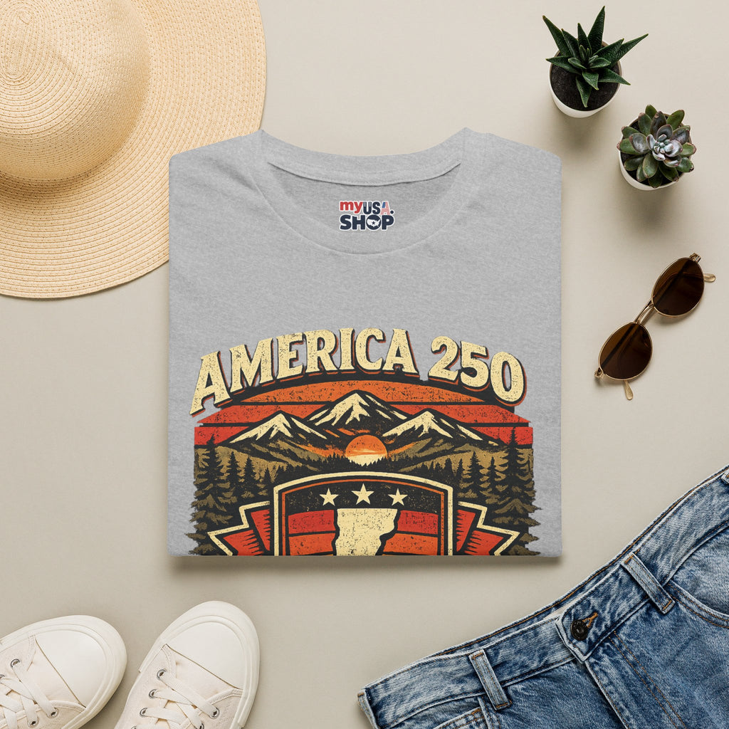 America 250 – 250 Years of American Freedom Vermont Vintage Tee Design
