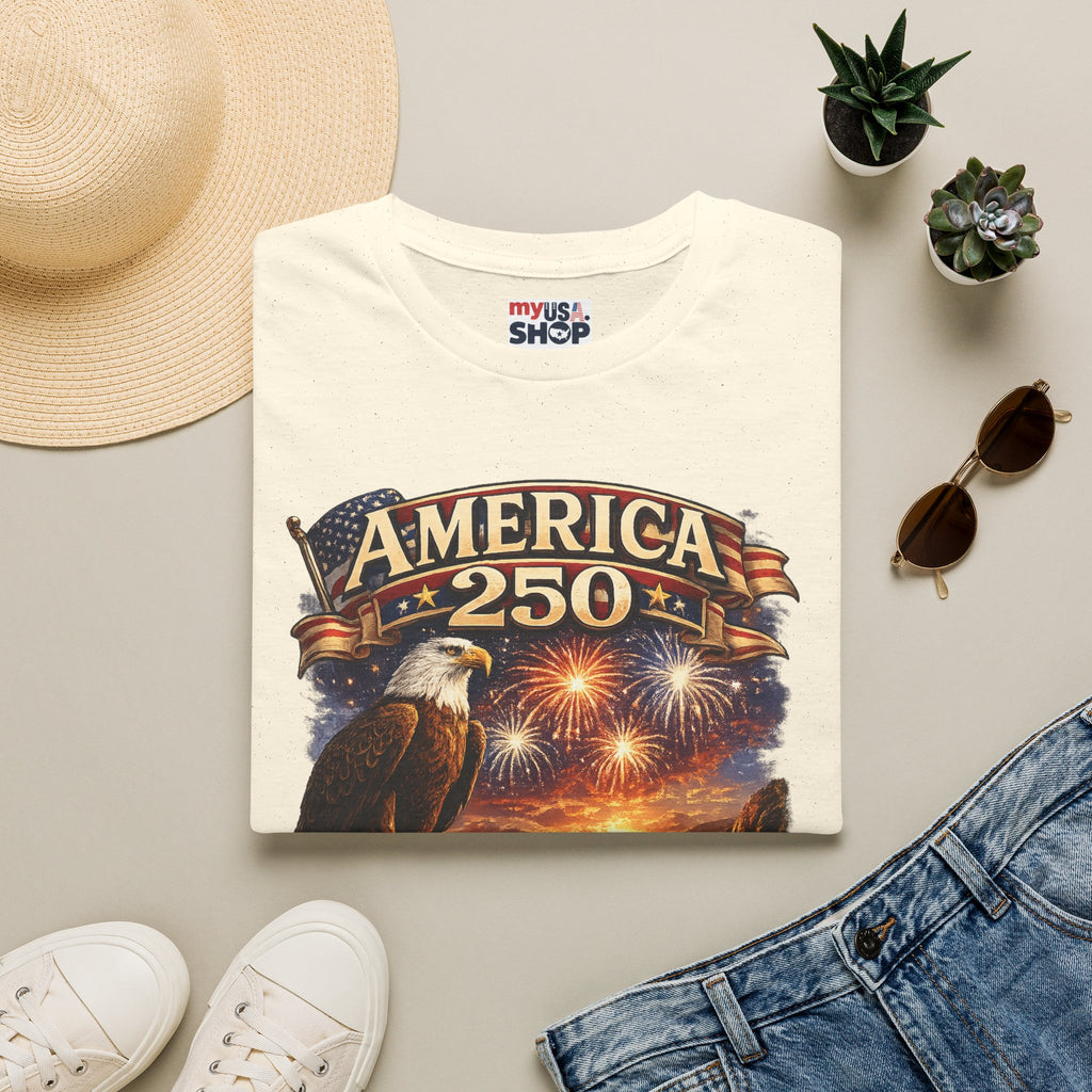 America 250 Eagle Fireworks T-Shirt