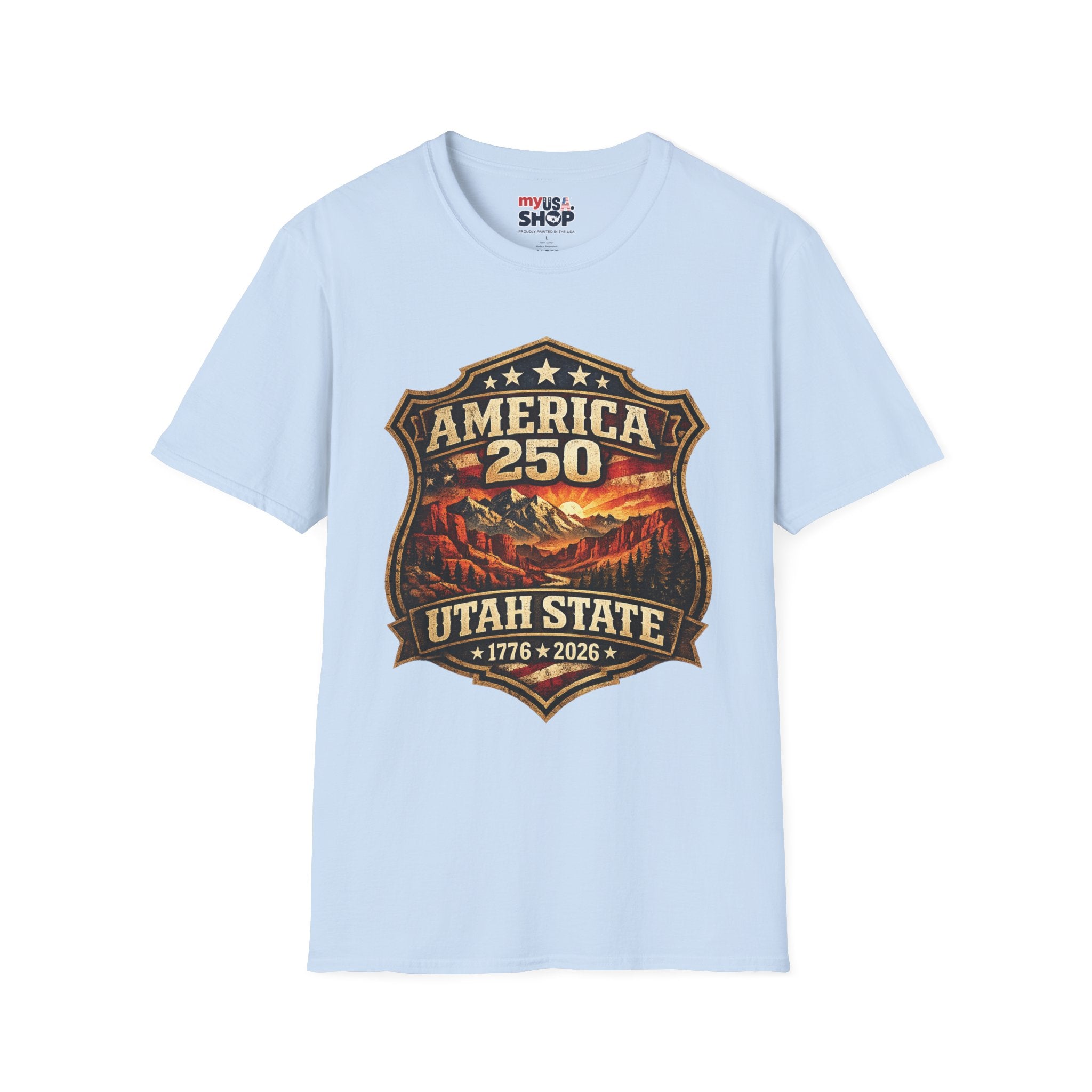 America 250 Utah State Shirt — Vintage Canyon Heritage Tee